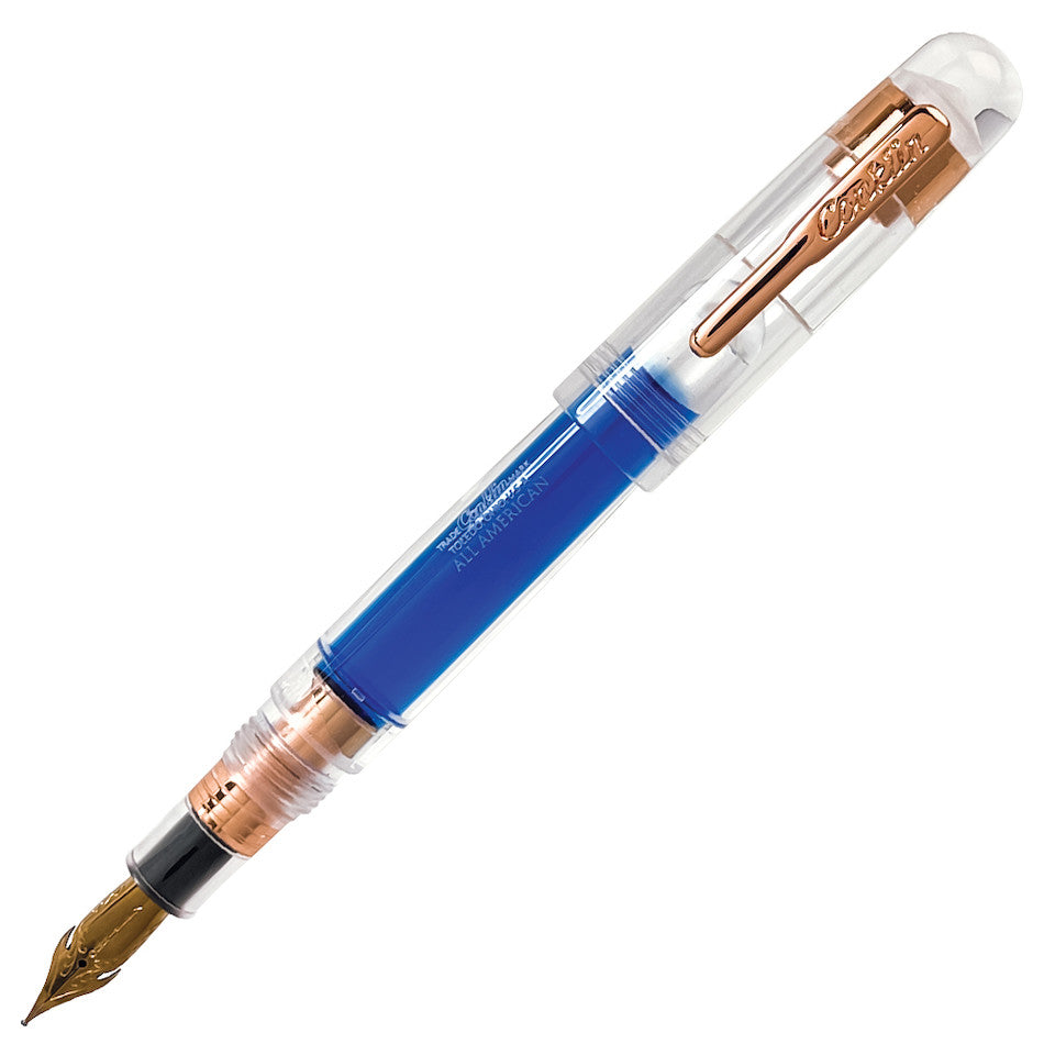 Conklin All American Demonstrator Fountain Pen - Special Eyedropper Edition in Rose Gold | Luxury Writing Instrument for Collectors & Calligraphy Enthusiasts | Perfect for Gifts, Office Use & Signature Writing