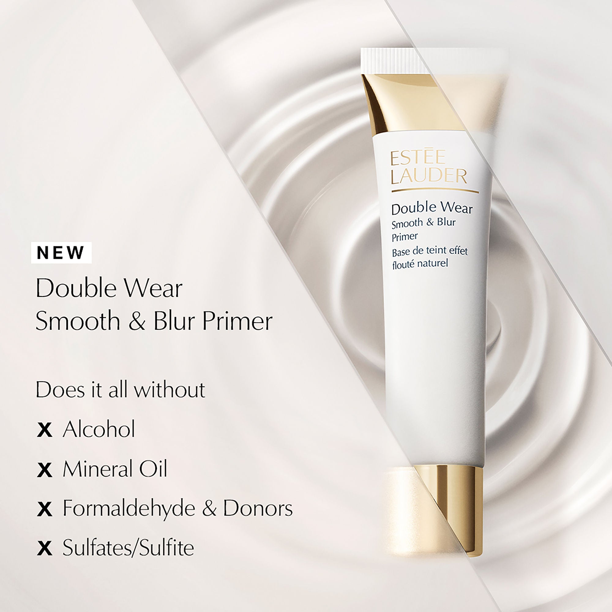 Estee Lauder Double Wear Smooth & Blur Face Primer - Oil-Free, Pore-Minimizing Makeup Base for Flawless Matte Finish | Perfect for Daily Wear, Special Occasions & Photography