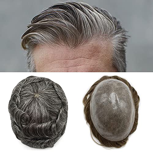 #430 4# MEDIUM BROWN WITH 30% SYNTHETIC GREY-120% medium light to medium density