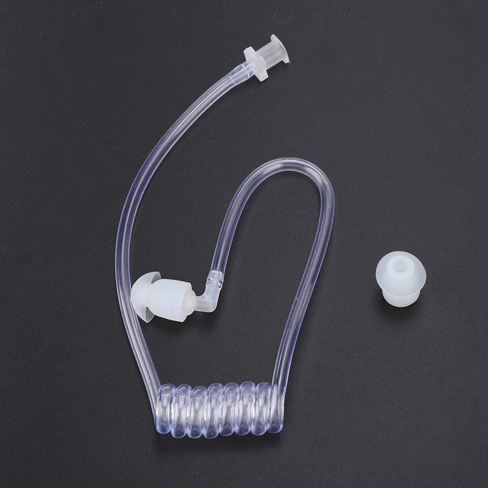 10Pcs Acoustic Coil Tube Replacement for Two Way Radios Headset - Compatible with Motorola & Kenwood Walkie Talkie Earpieces - Durable Communication Accessories for Security, Construction & Outdoor Activities
