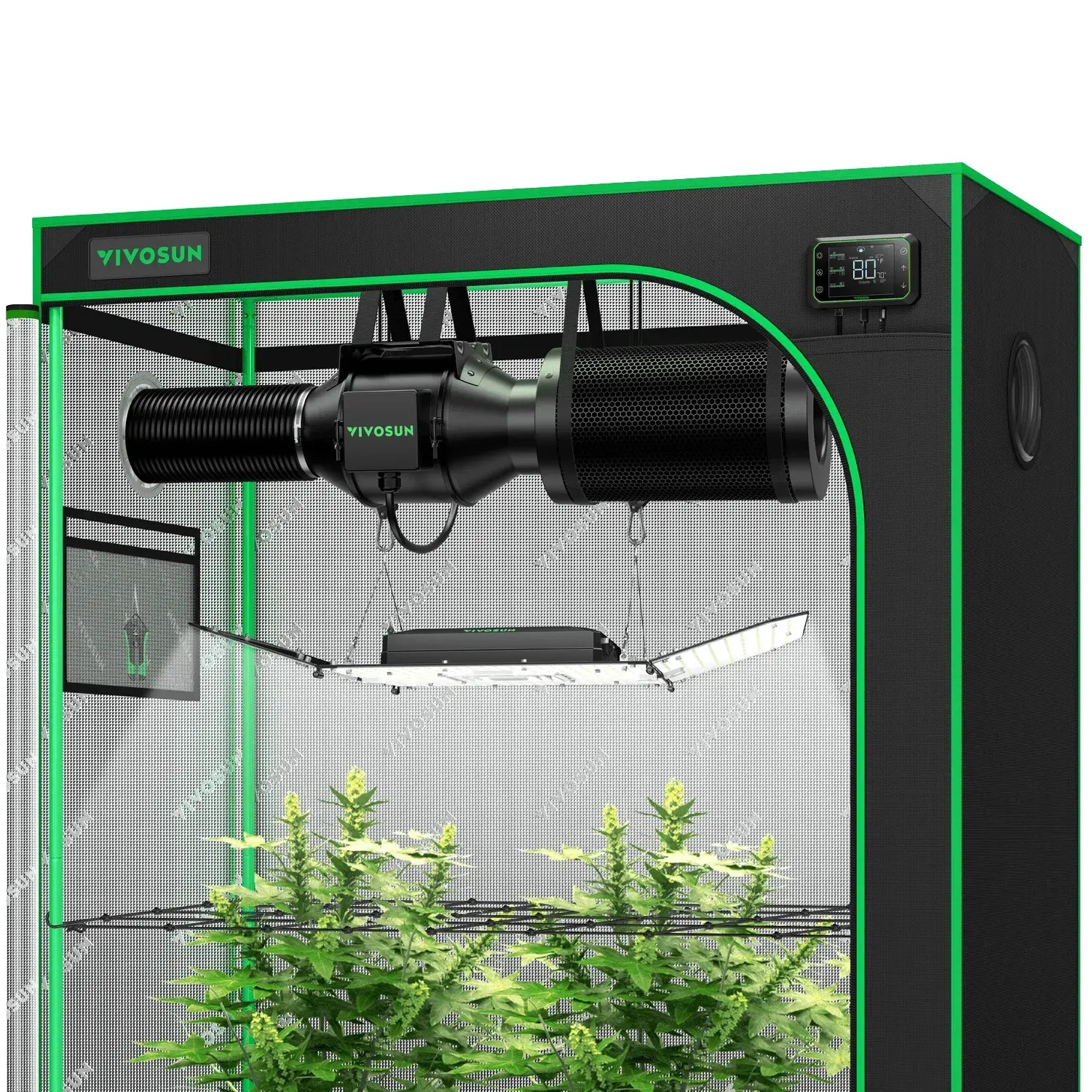 Vivosun Smart Grow Tent Kit for Indoor Plants - 2' x 4' Hydroponic System with G4 LED Grow Light | Perfect for Home Gardening, Seed Starting & Herb Cultivation