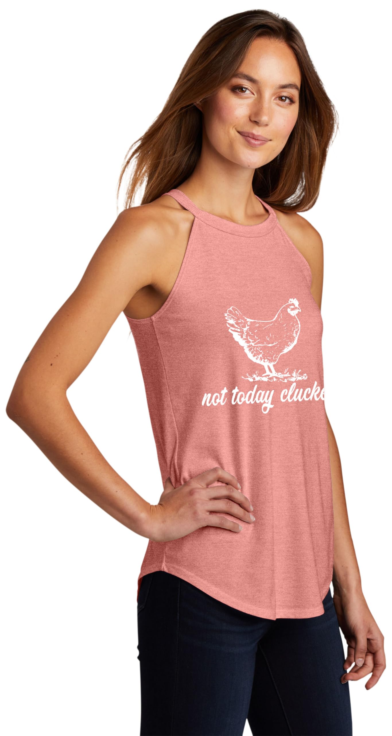 Women's 'Not Today' Funny Chicken Graphic Tank Top - Casual Summer Tee for Outdoor Activities & Relaxation
