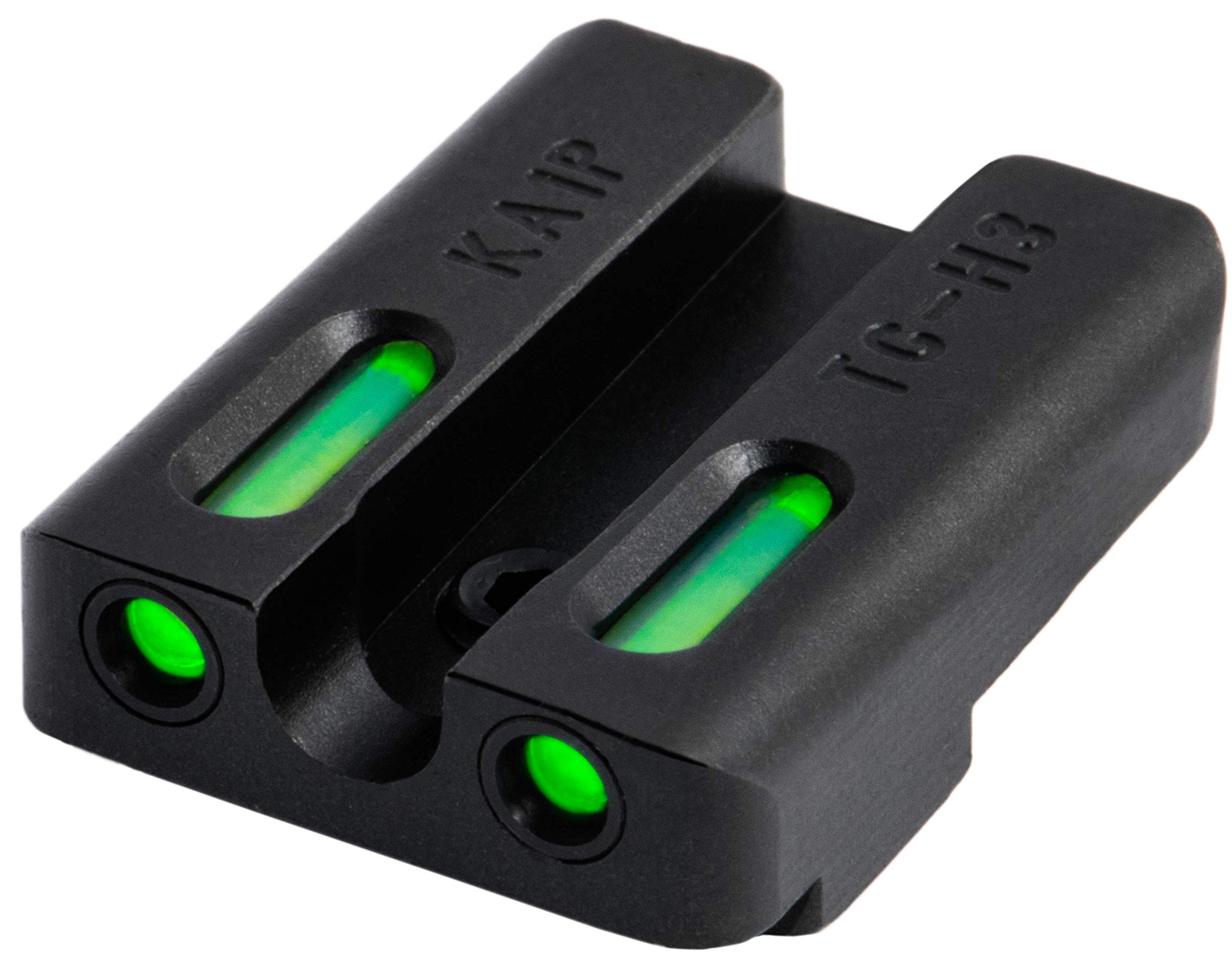 Truglo TFX PRO Handgun Sight - Glow-in-the-Dark Tritium & Fiber Optic Night Sights for Pistols | Compact, Durable & Snag-Free Design | Perfect for Low Light Shooting, Home Defense & Tactical Training