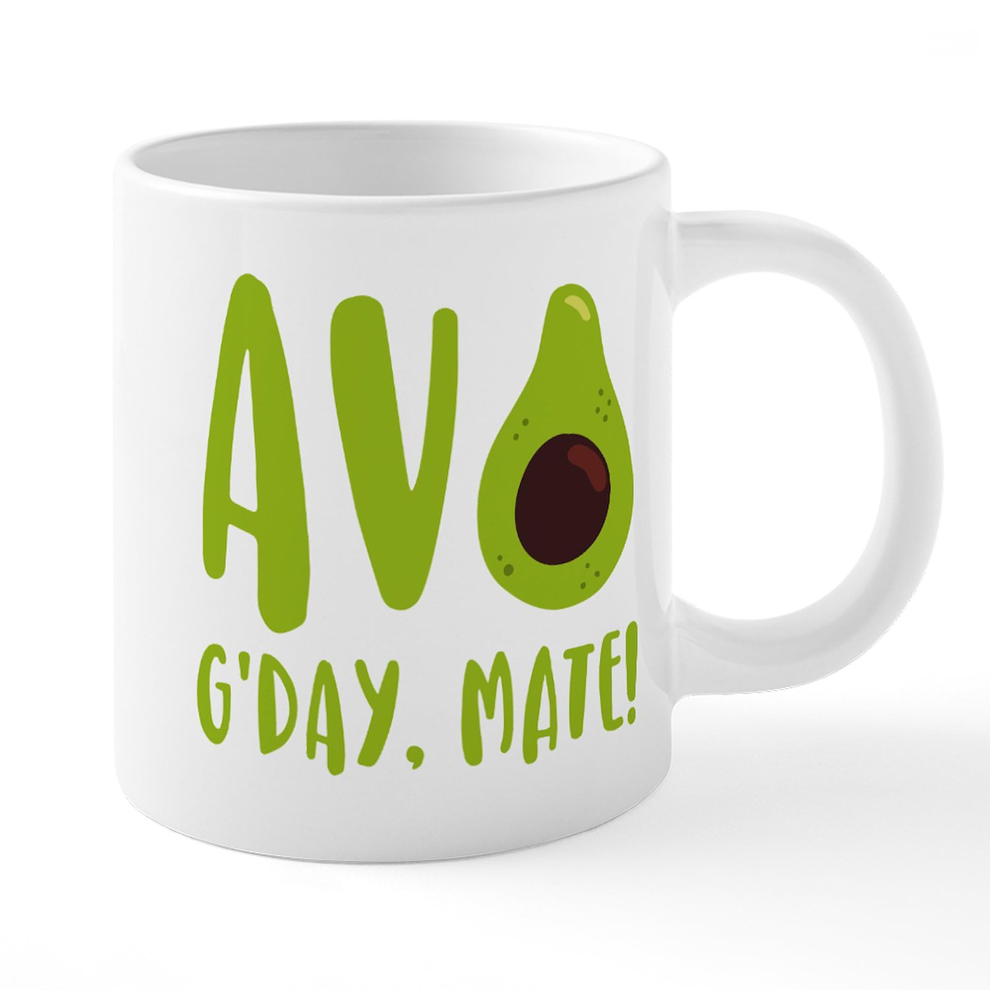 Avocado G'day Mate 20 oz Ceramic Coffee Mega Mug - Large Insulated Travel Tumbler for Hot & Cold Drinks - Perfect for Office, Camping, and Gift Giving