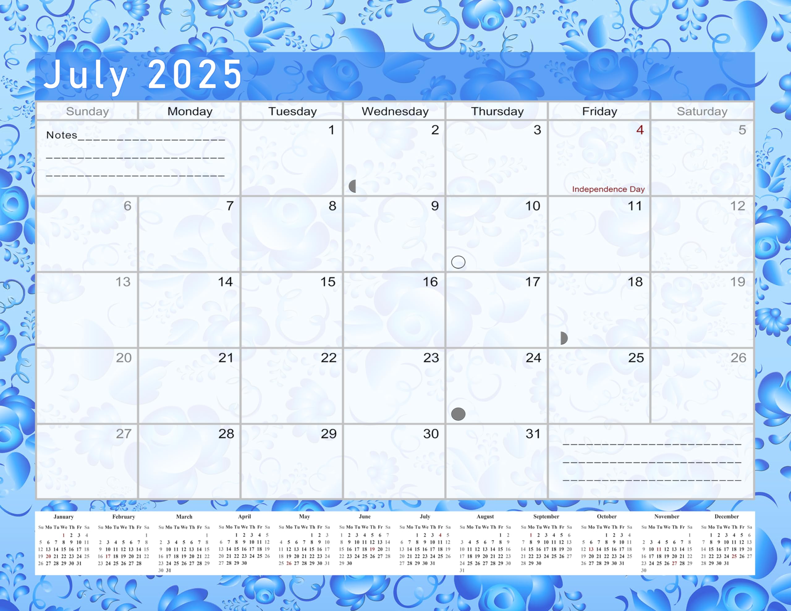 2025 Monthly Desktop & Wall Calendar Planner with Habit Tracker - Daily Weekly Monthly Goal Setting Motivational Journal for Productivity & Success - Perfect for Office, Home, School & Gift Giving (Edition #019)
