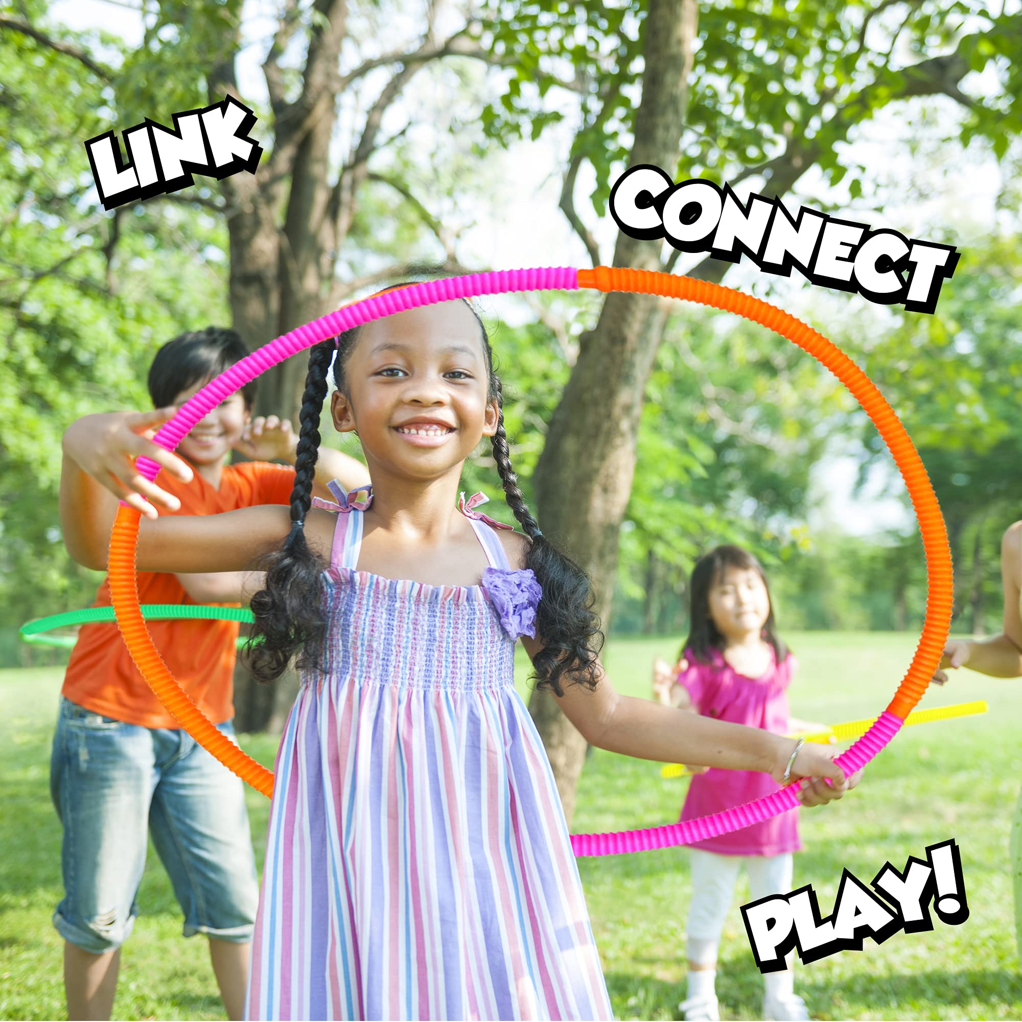 Playkidz 24 Pack Pop Tubes Sensory Toys for Kids & Adults - 7.5