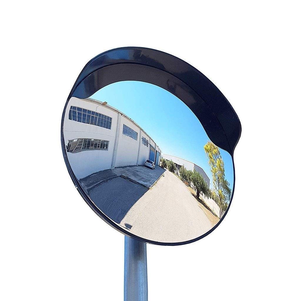 Wide Angle Convex Safety Mirror for Convenience Stores - Durable Plastic Blind Spot Mirror for Garage, Basement & Driveway (60CM) - Perfect for Parking Lots, Warehouses & Retail Security