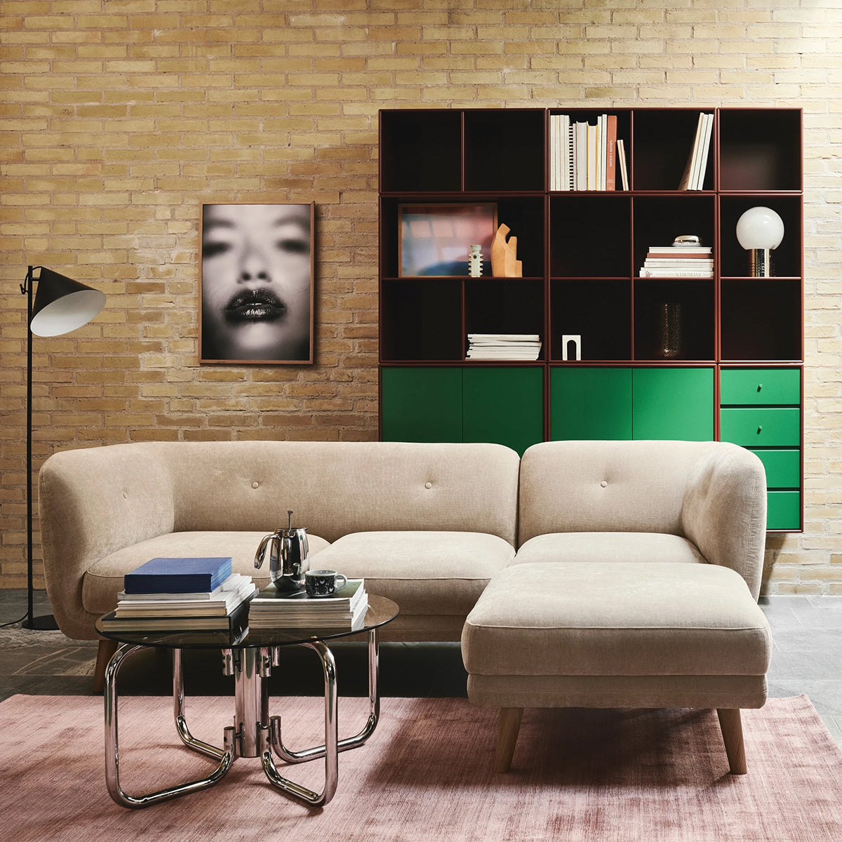 Alfred Fabric Left 2 Seater Modular Sofa - Modern L-Shaped Sectional Couch for Living Room, Lounge & Small Spaces - Comfortable & Stylish Home Furniture