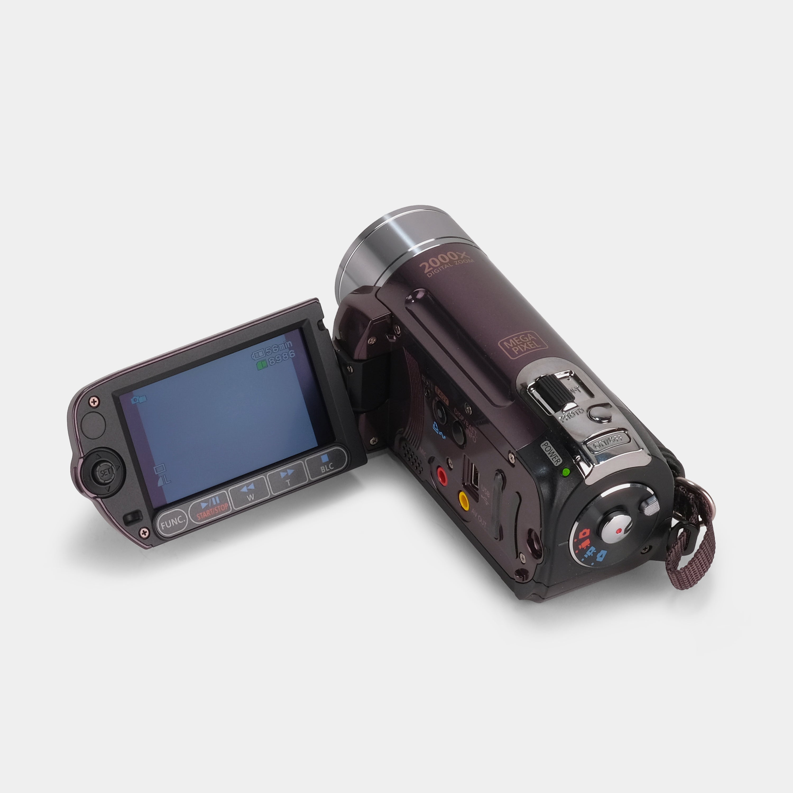 Canon FS100 Purple Digital Video Camcorder with 60x Zoom & Image Stabilization - Perfect for Travel Vlogging, Family Events & YouTube Content Creation