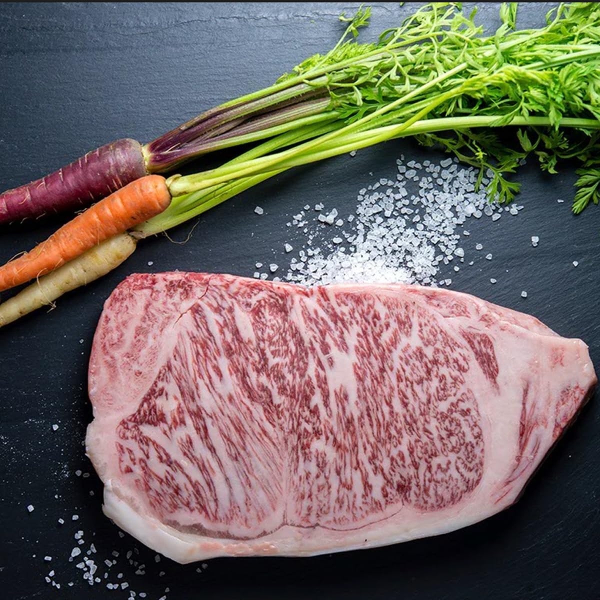 Premium Japanese A5 Wagyu New York Strip Steak - 16oz Pack (100% Kagoshima Sourced) | Gourmet Beef for Grilling, Special Occasions & Luxury Dining Experiences
