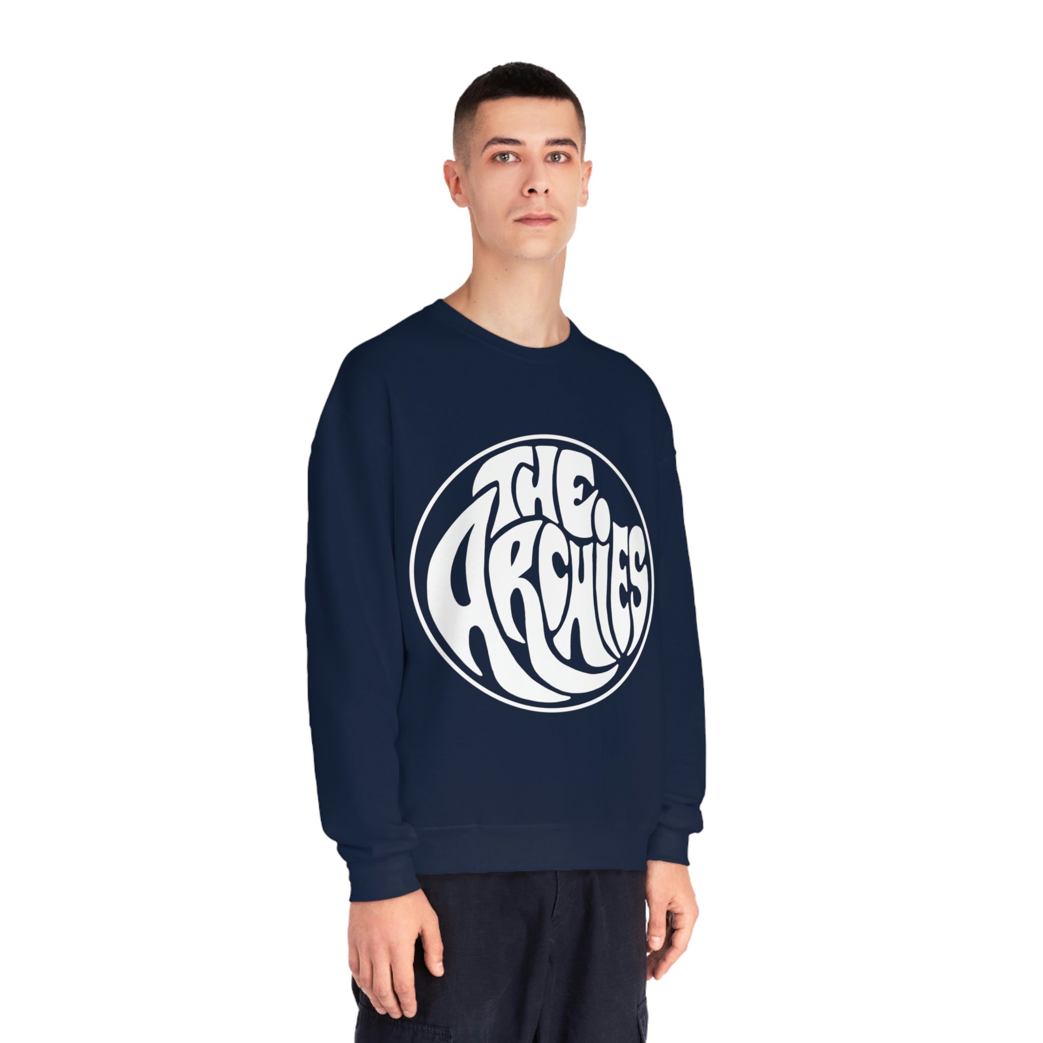 The Archies Band Circle Design Logo Sweatshirt - Unisex NuBlend® Crewneck Pullover | Vintage Music Tee for Concerts, Casual Wear & Fan Gifts
