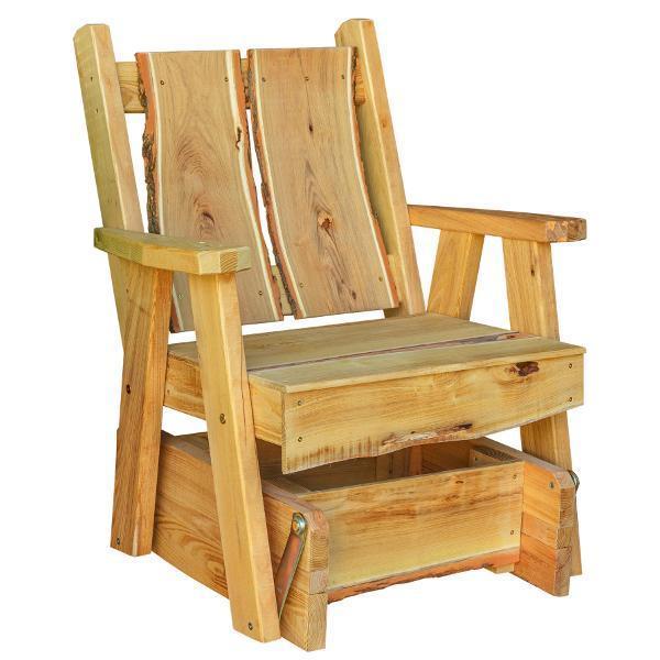 A & L Furniture Blue Mountain Timberland Glider Chair - Comfortable Rocking Recliner for Nursery, Living Room & Patio - Perfect for Relaxing, Nursing & Reading