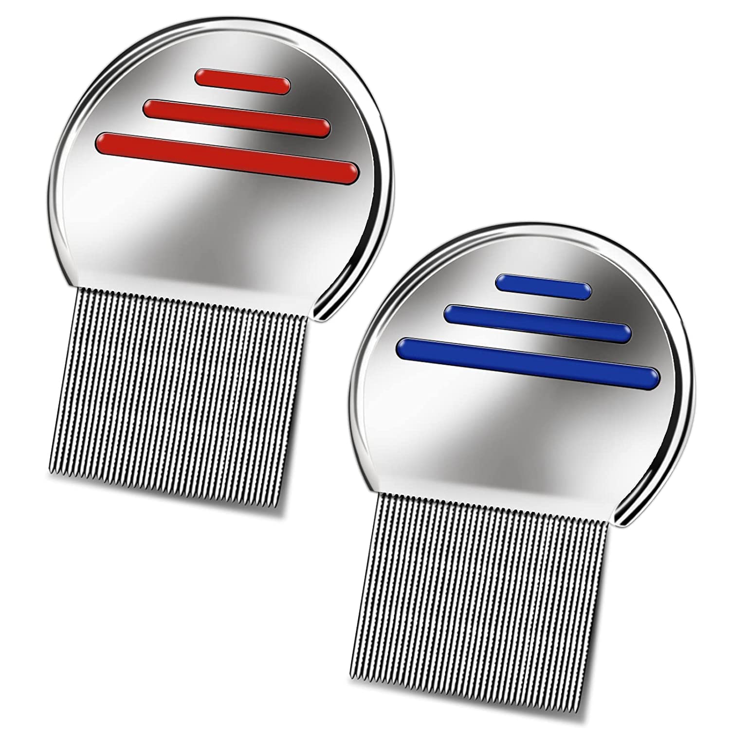 Eltihr Terminator Lice Comb - Professional Stainless Steel Head Lice & Nit Removal Comb for Effective Lice Treatment (Colors May Vary) - Perfect for Home, School & Travel Use