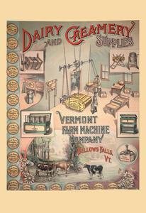 Premium Dairy and Creamery Supplies - High-Quality Giclee Canvas Art Print (20x30 Inches) - Perfect for Kitchen Decor, Restaurant Wall Art & Dairy Farm Display
