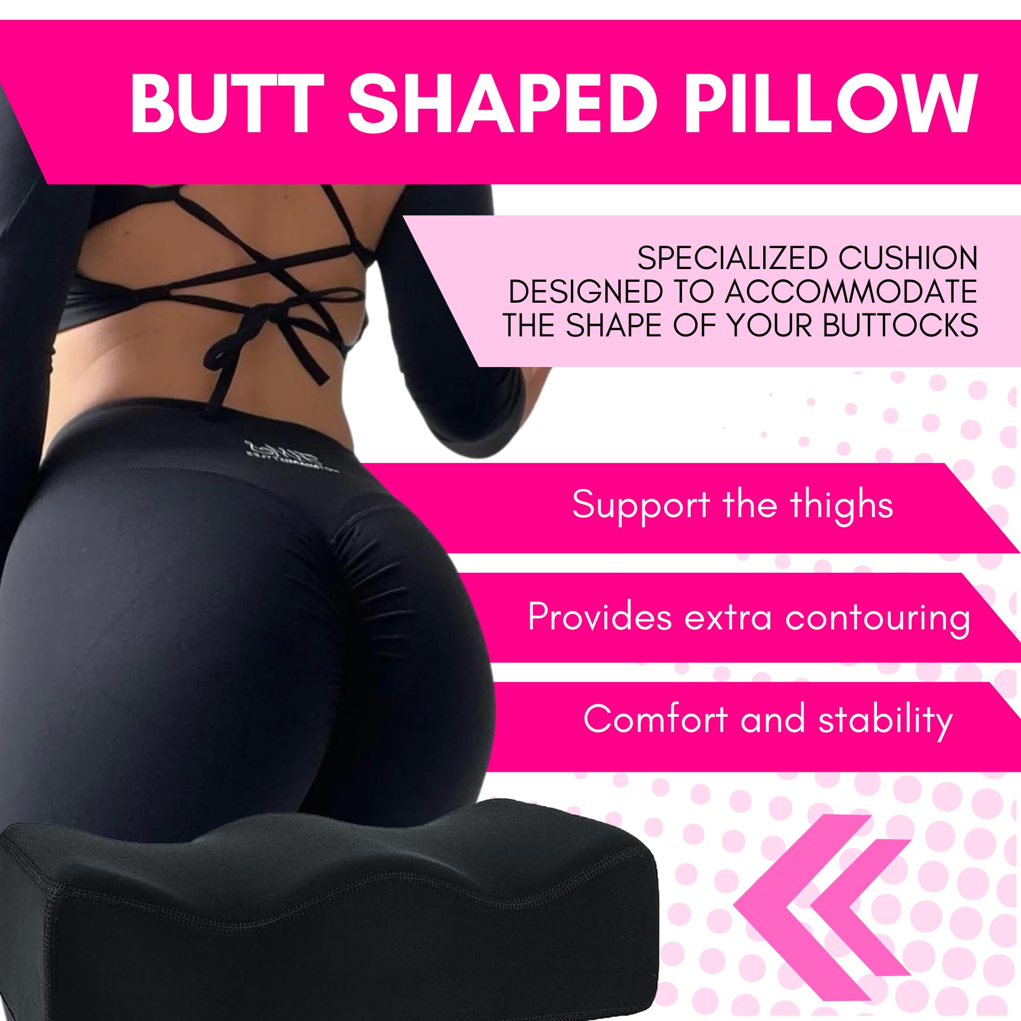 Post-Surgery BBL Pillow - Lightweight Butt Cushion with Urinal for Comfort & Recovery