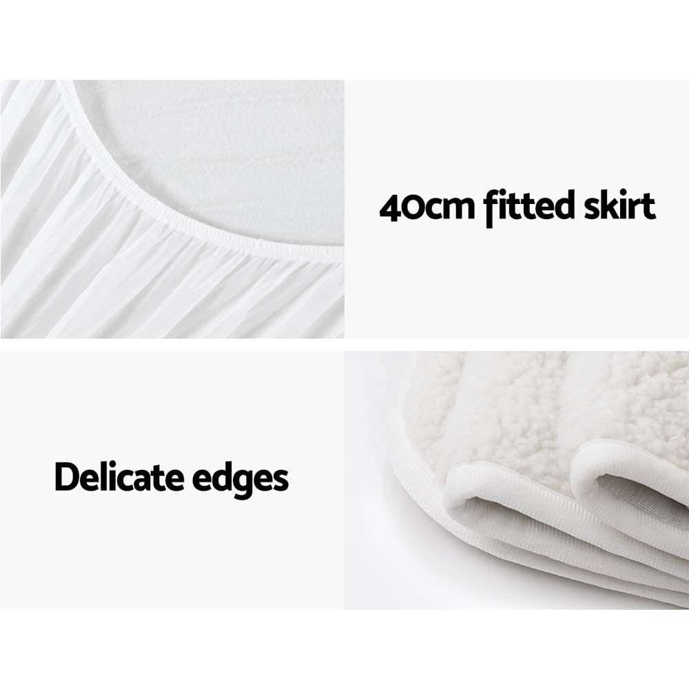 Giselle Double Size Electric Blanket - Soft Fleece Heating Blanket for Winter Warmth - Perfect for Bed, Couch & Home Use