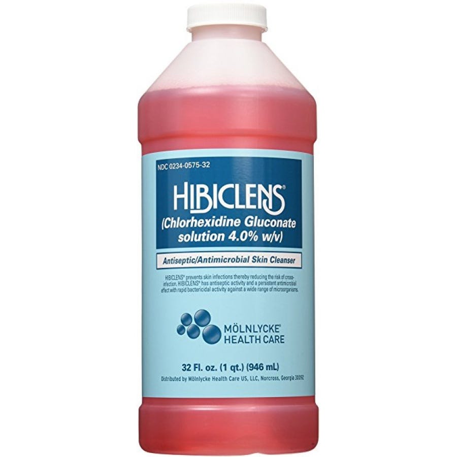 Hibiclens CHG Antiseptic Antimicrobial Skin Cleanser - 4% Chlorhexidine Gluconate, 32 oz Bottle for Pre-Surgery, Wound Care & Daily Hygiene | Kills Germs & Bacteria Safely