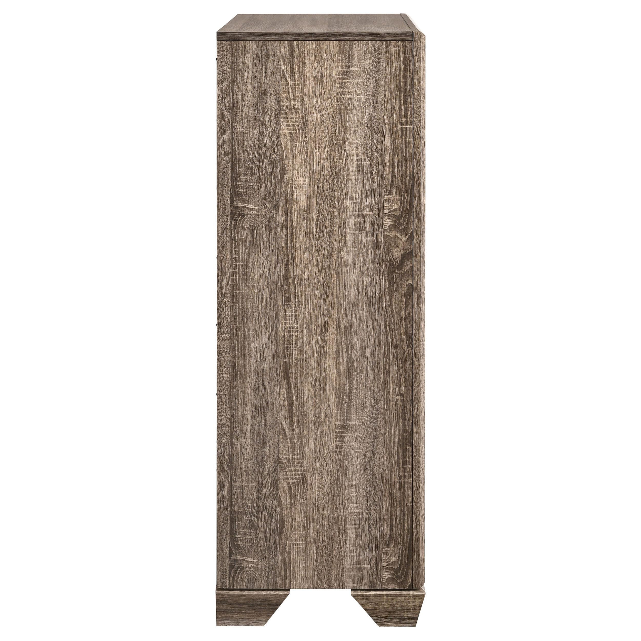 Kauffman Transitional 5-Drawer Wooden Dresser - Washed Taupe Bedroom Storage Cabinet | Coaster Home Furnishings | Tall Chest of Drawers for Clothes Organization | Perfect for Master Bedroom, Guest Room & Dorm Furniture