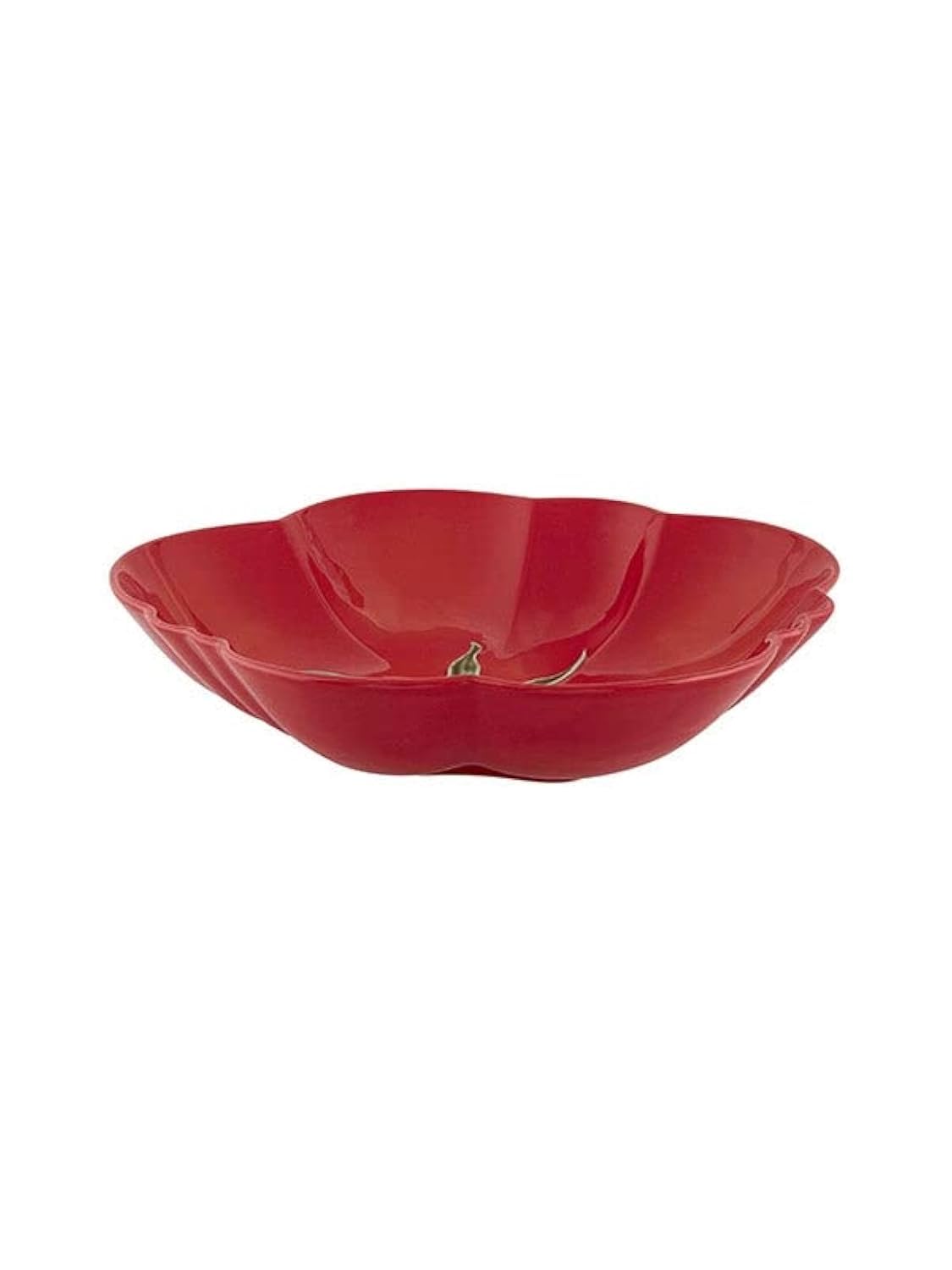 Bordallo Pinheiro Hand-Painted Tomato Design Pasta Bowls - Set of 2 Ceramic Dinnerware for Italian Cuisine | Perfect for Pasta, Salad & Soup Serving at Home or Restaurant