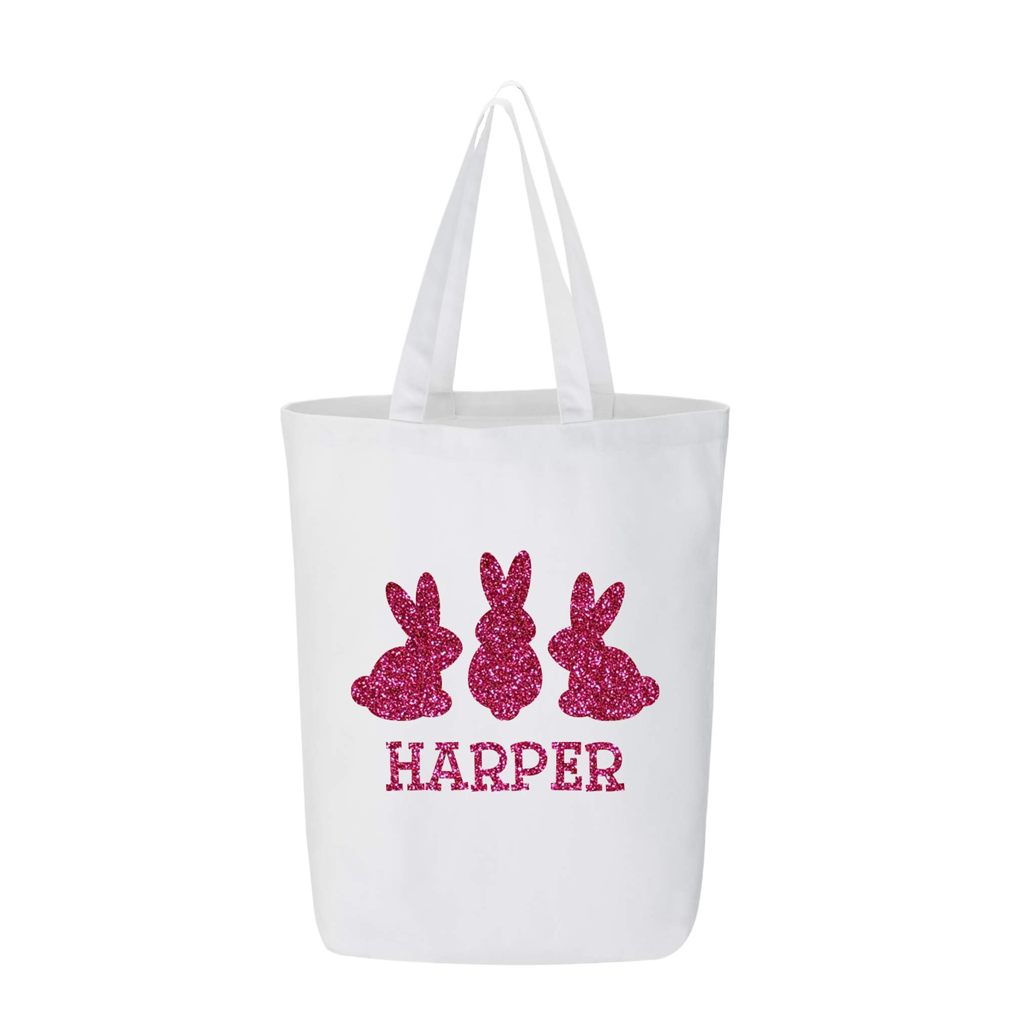 Personalized Easter Tote Bags for Egg Hunt Treats - Customized Gift Bags for Kids, Family Gatherings & Spring Celebrations - Perfect for Easter Egg Hunts, Church Events & Holiday Parties