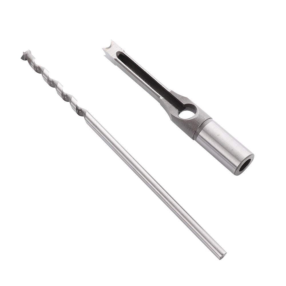10mm & 16mm Square Hole Mortiser Drill Bit Set - Woodworking Power Tool for Electric Drills - Perfect for Cabinet Making, Furniture Repair, and DIY Wood Projects