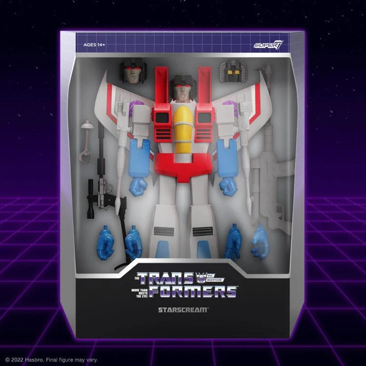 Transformers ULTIMATES! Starscream (G1) Action Figure - Premium Collectible Toy for Fans & Display - Perfect for Gifts, Collections, and Home Decor