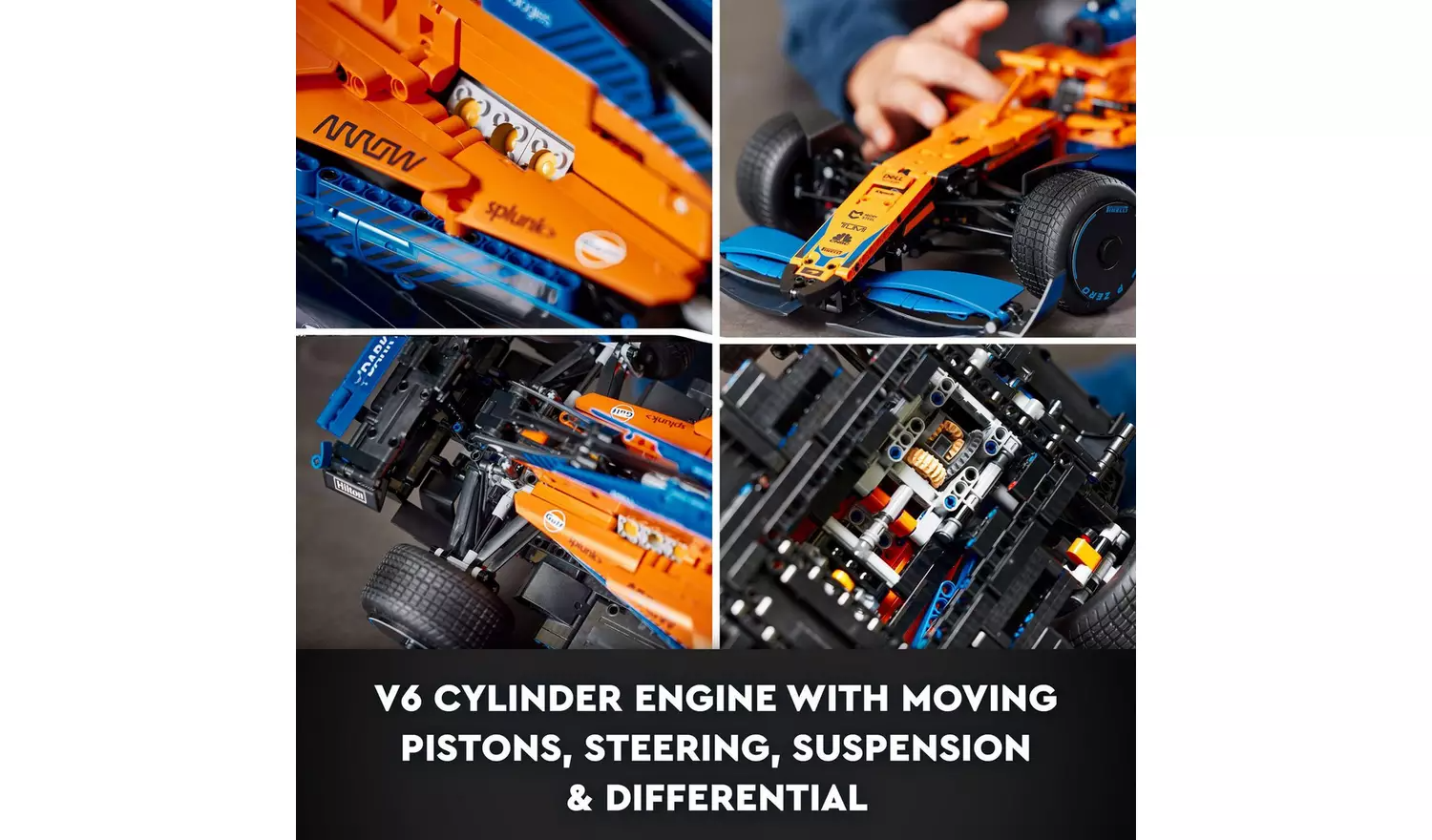 LEGO Technic McLaren Formula 1 Race Car Building Set - 42141 Model Kit for Adults & Teens - Perfect for F1 Fans & Collectors - Great Gift for Birthday & Christmas - Build & Display Your Own McLaren F1 Racing Car