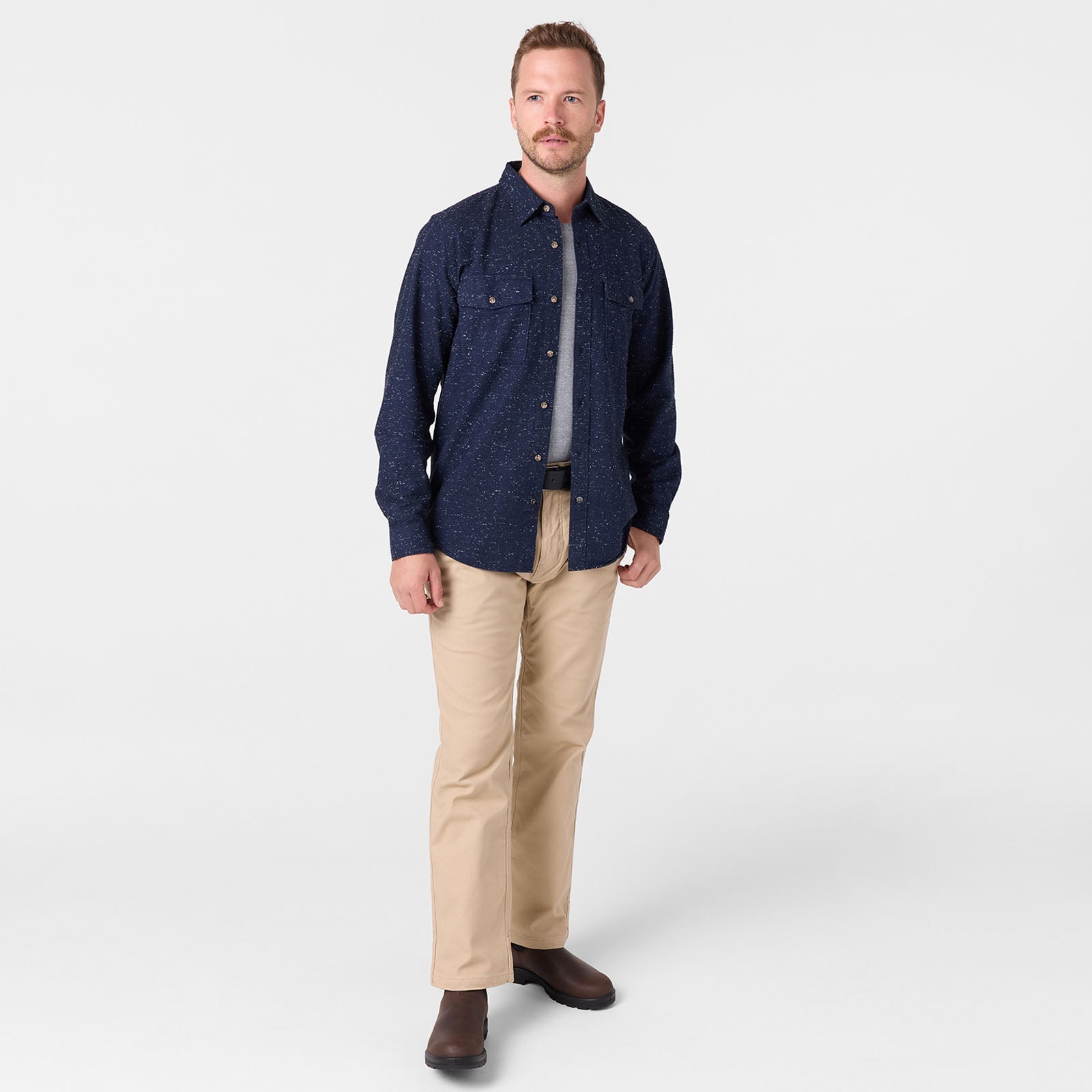 Everett Pocket Shirt for Men - Casual Button Down Shirt with Chest Pocket | Perfect for Office, Date Night & Weekend Outings