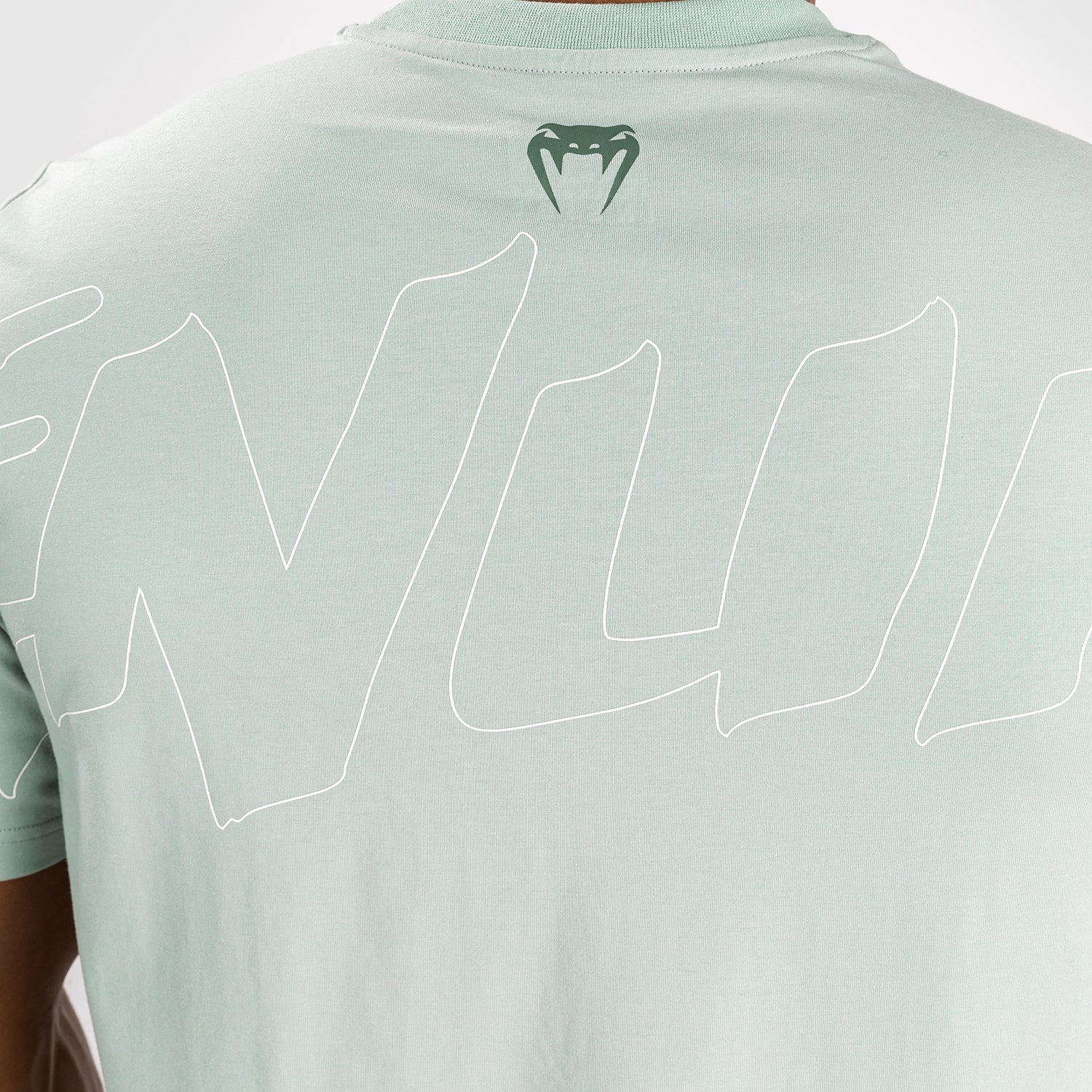 Venum Snake Print T-Shirt for Men - Aqua Green MMA & Fitness Training Shirt - Breathable & Comfortable for Gym, Workout & Streetwear