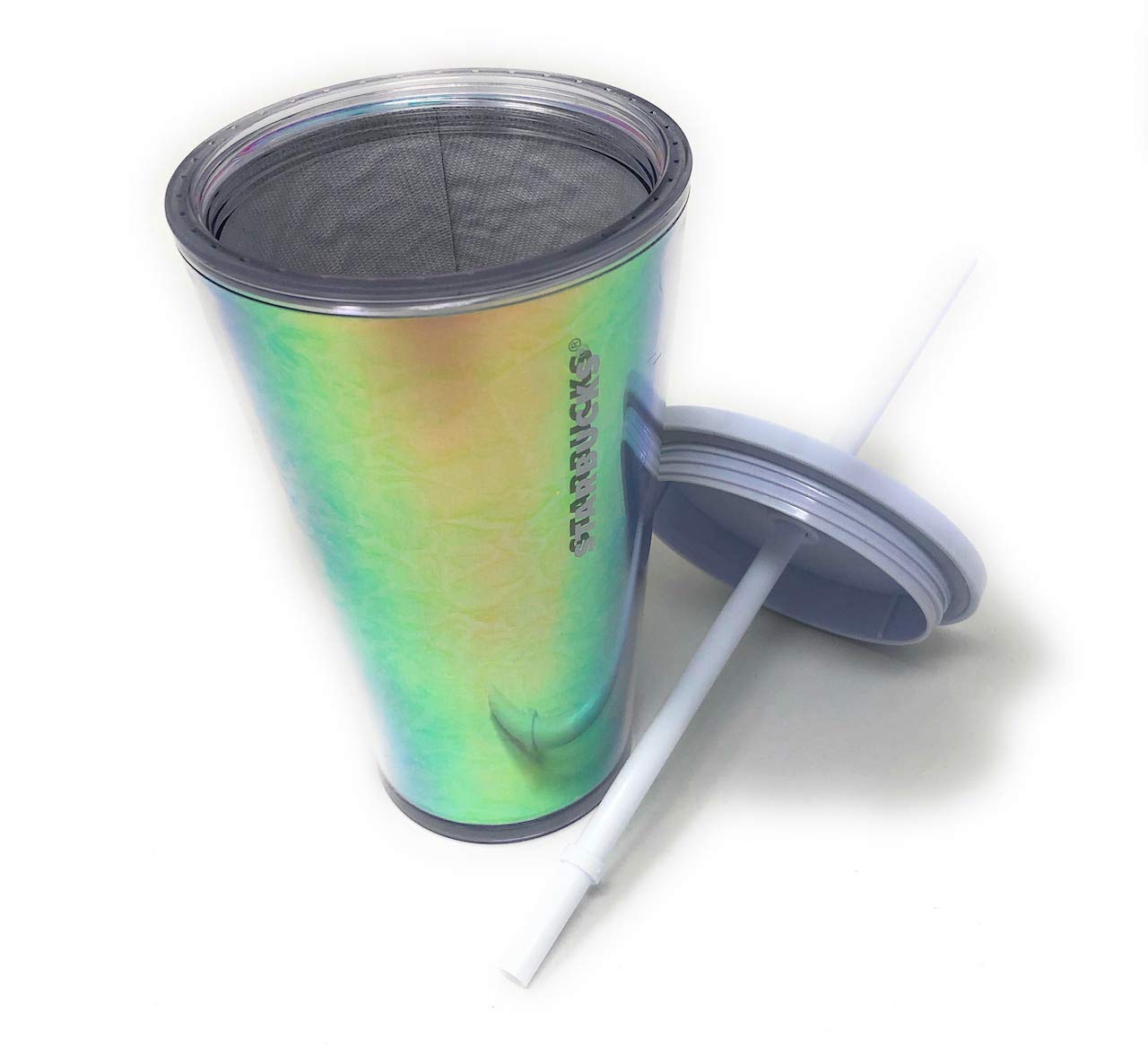 Starbucks Holiday 2019 Iridescent Rainbow Unicorn Cold Cup Tumbler 16oz - Insulated Stainless Steel Travel Mug for Coffee, Tea & Cold Drinks - Perfect for Office, Gym & Outdoor Adventures