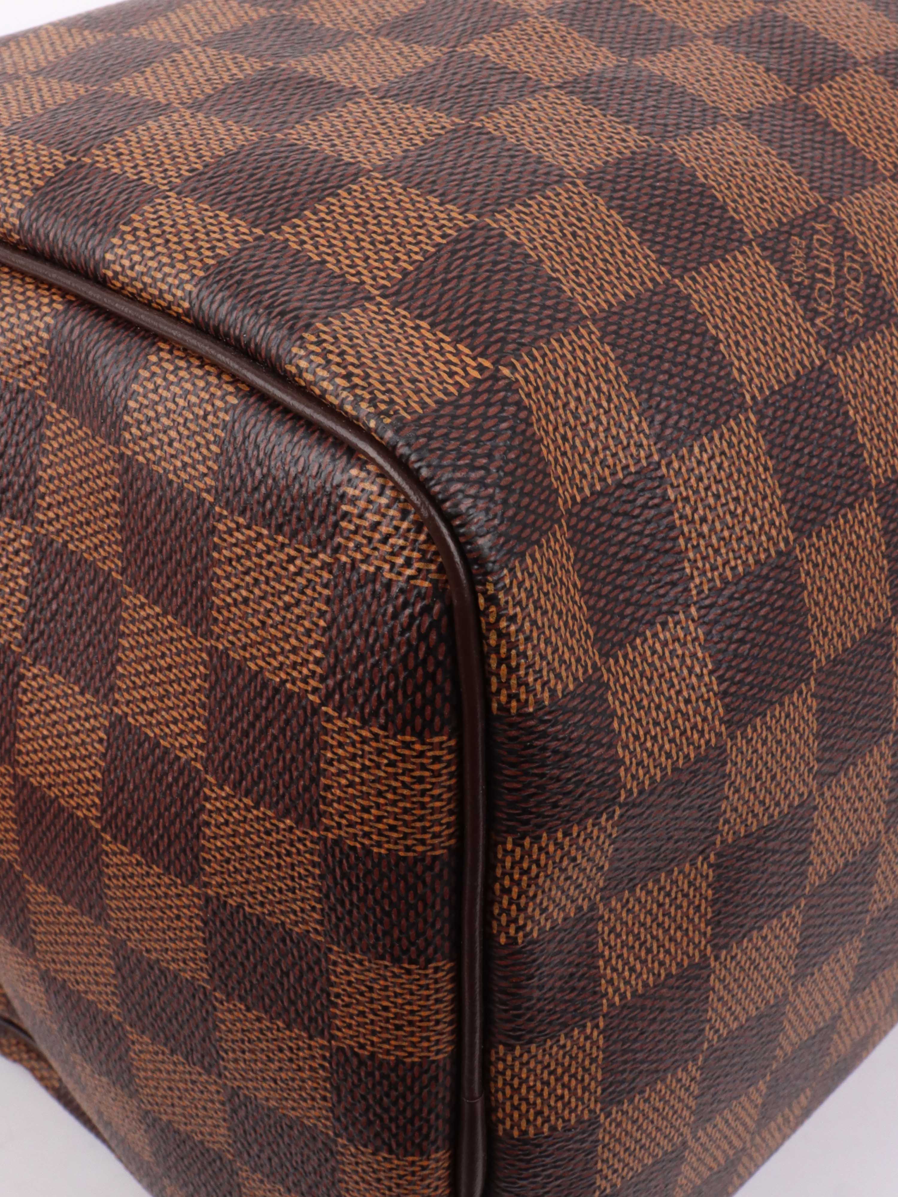 Louis Vuitton Damier Ebene Speedy 30 Handbag - Authentic Luxury Crossbody Bag for Women | Perfect for Travel, Work & Everyday Use