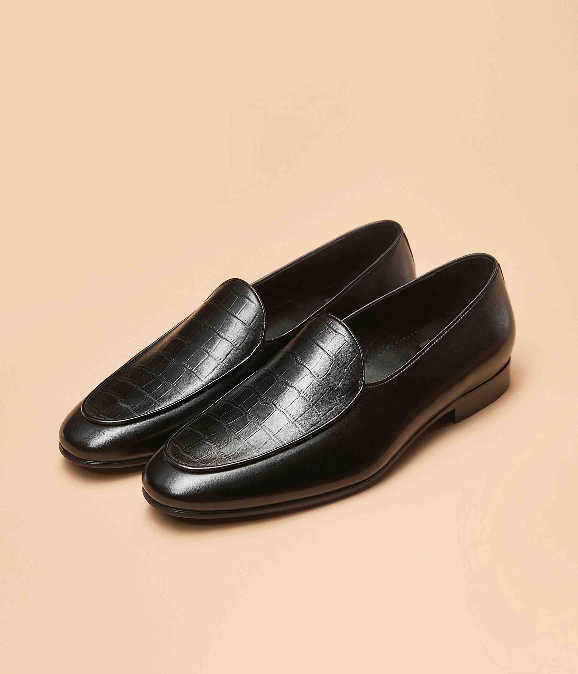 GIFENNSE Men's Slip-On Leather Loafers - Comfortable Formal Dress Shoes for Business, Office & Wedding Occasions
