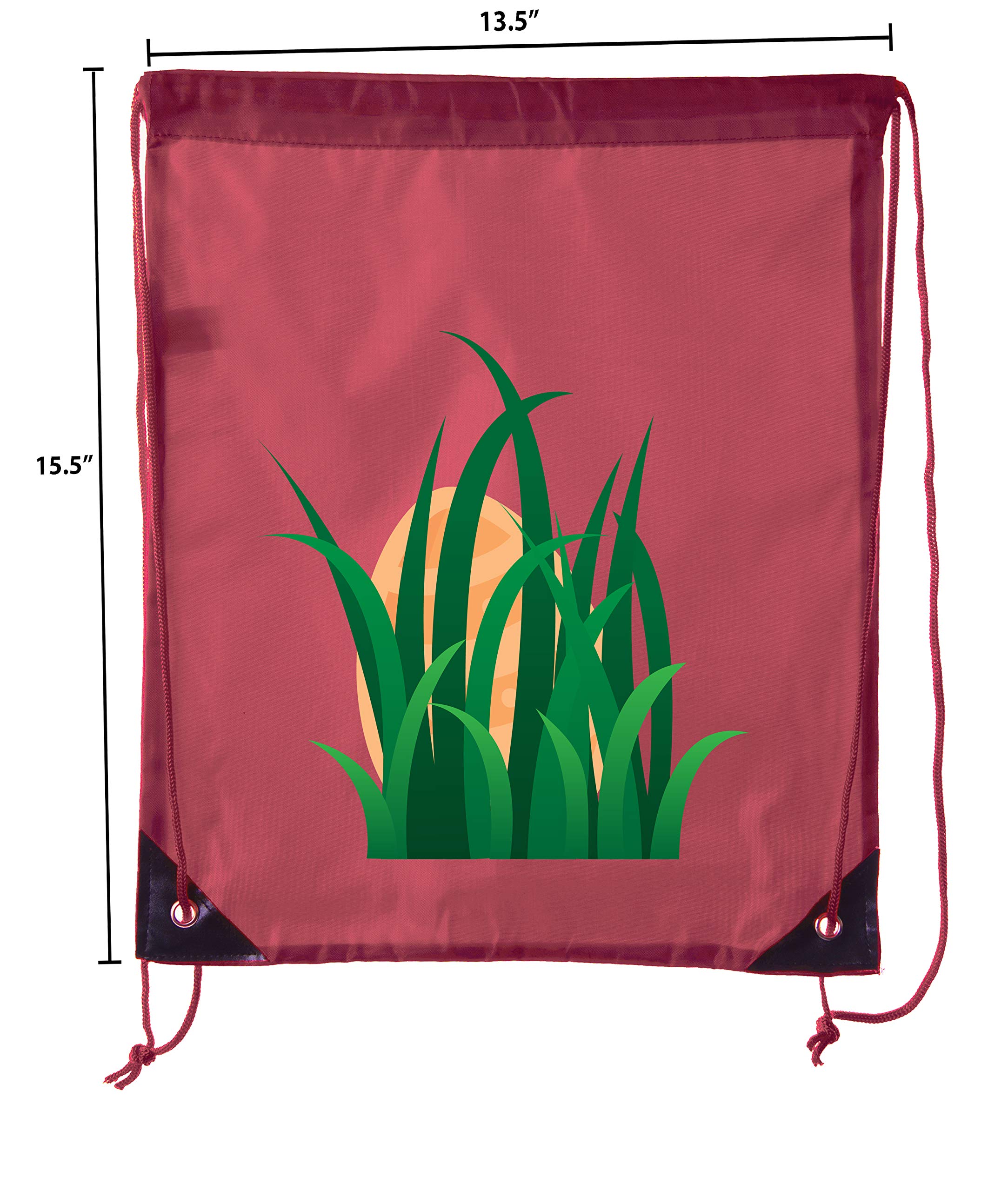 Easter Basket Bags - Bulk Drawstring Backpacks for Easter Party Favors & Goodie Bags (No Peeking) - Perfect for Easter Egg Hunts, Classroom Treats & Spring Celebrations