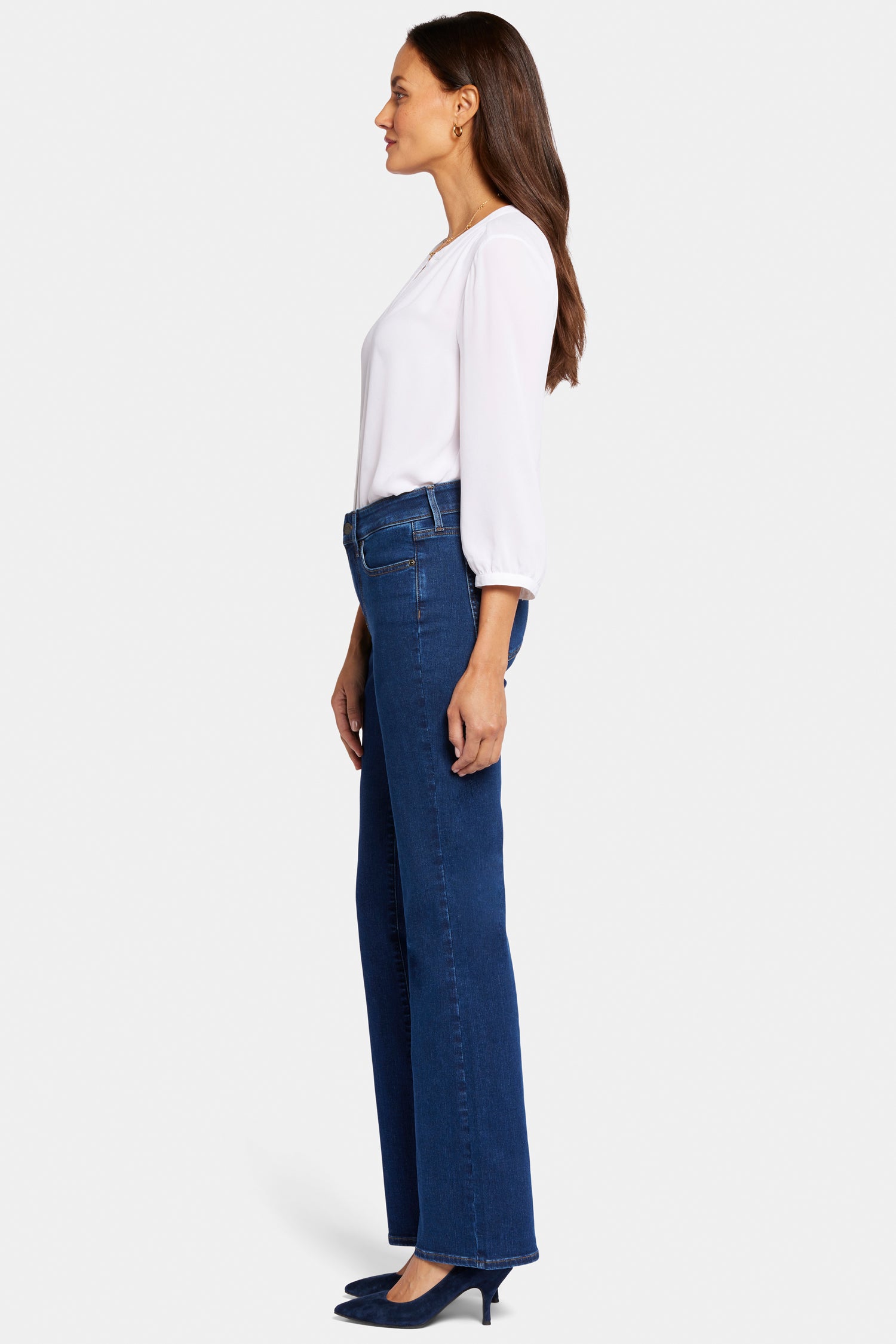 Blake Slim Flared Jeans for Petite Women - High Waisted Stretch Denim Pants | Perfect for Casual Wear, Date Night & Office Outfits