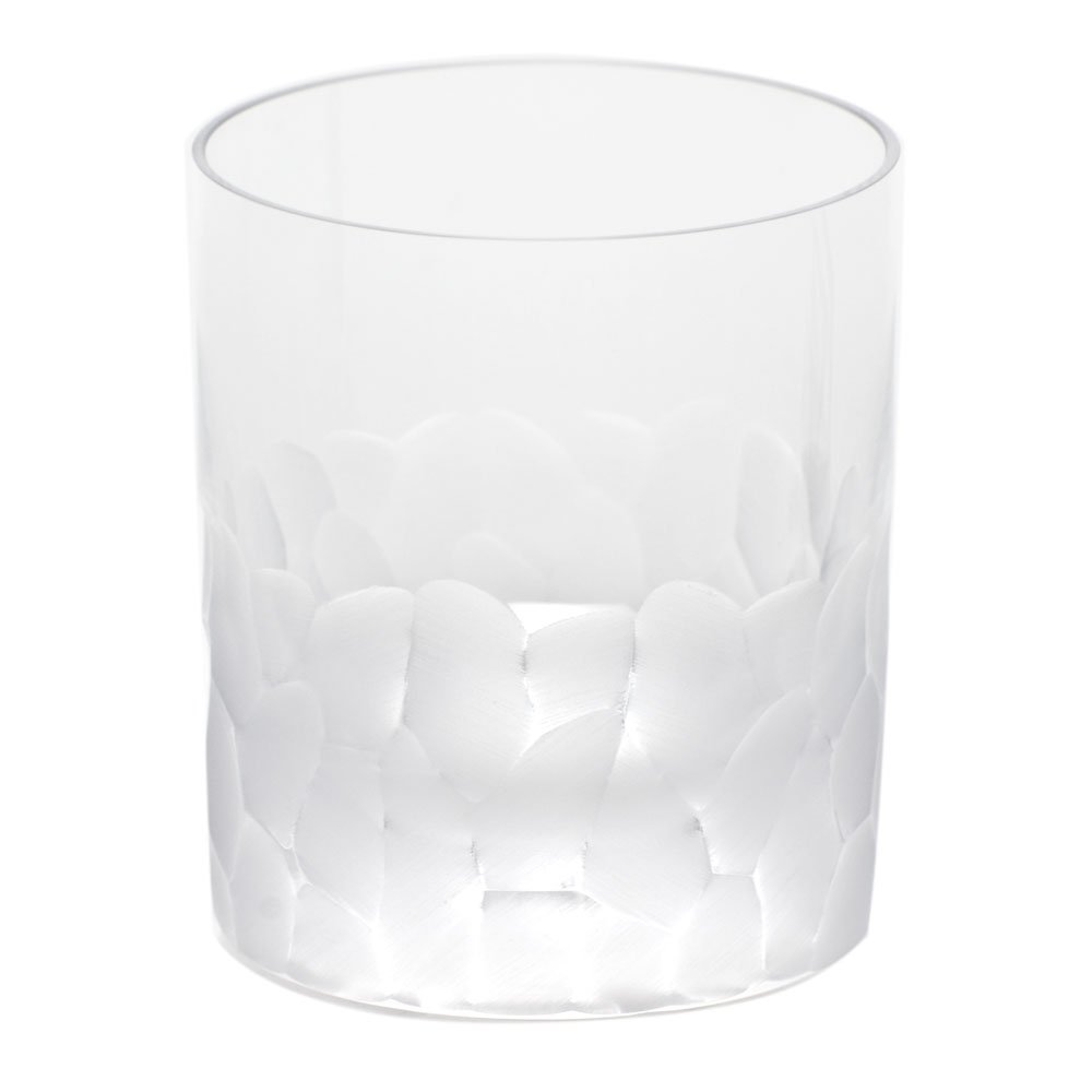 Premium Moser Crystal Pebbles - Double Old Fashioned Clear Glass Stones for Cocktails, Home Decor & Gifts | Elegant Drinkware Accessories for Bars, Weddings & Party Decorations