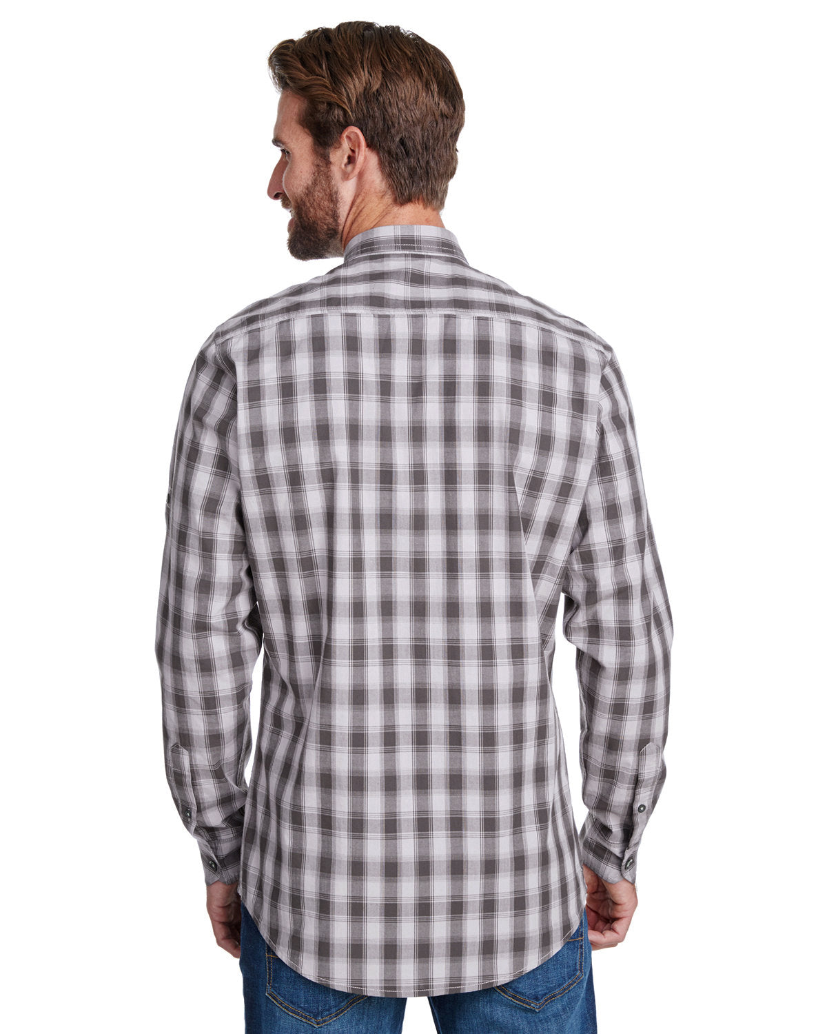 Reprime RP250 Men's Mulligan Check Long Sleeve Cotton Shirt - Artisan Collection | Classic Plaid Button Down for Casual Wear & Office Style