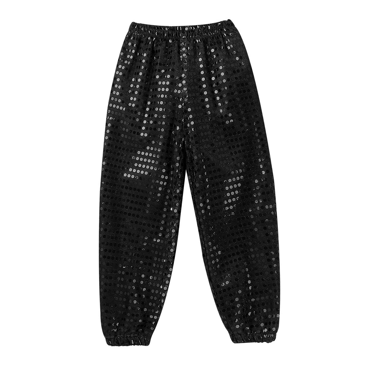 YEAHDOR Glitter Sequins Dance Pants for Kids - Hip Hop Jazz Street Dance Costume for Girls & Boys - Perfect for Solo Performances & Group Competitions