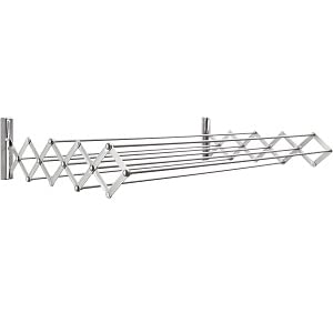 Smart Platinum Clothes Drying Rack - Adjustable Size for Laundry Room, Balcony & Small Spaces - Foldable & Space Saving Design
