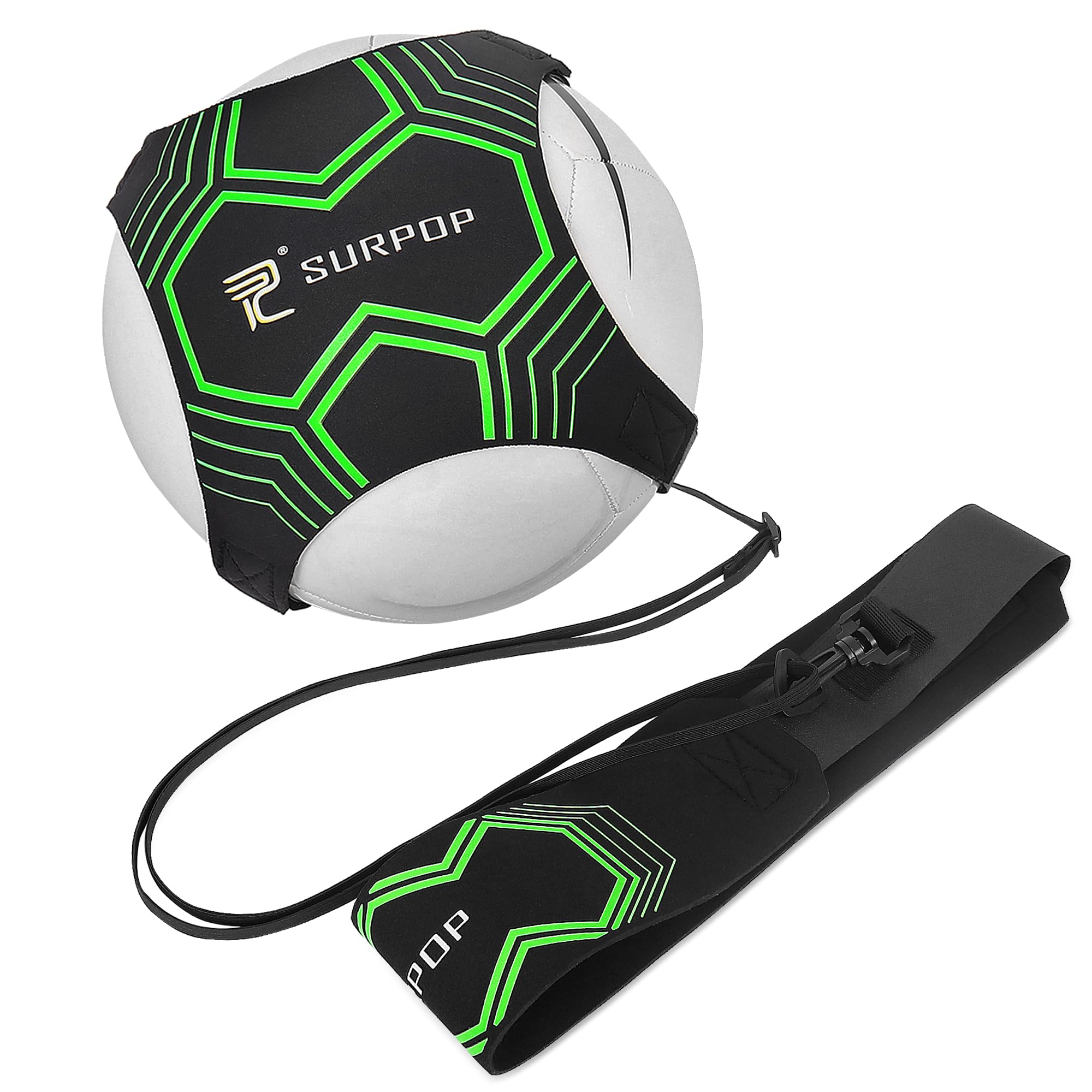 Adjustable Waist Belt for Soccer Volleyball Rugby Training - Solo Practice Aid for Kick Throw & Control Skills - Perfect for Kids & Adults - Ideal for Backyard Drills, Team Practice & Individual Skill Development