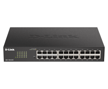 D-Link DGS-1100-24V2 24-Port Gigabit Smart Managed Switch - Network Switch for Home & Office - High-Speed Ethernet Connectivity for Small Business & Gaming Setup