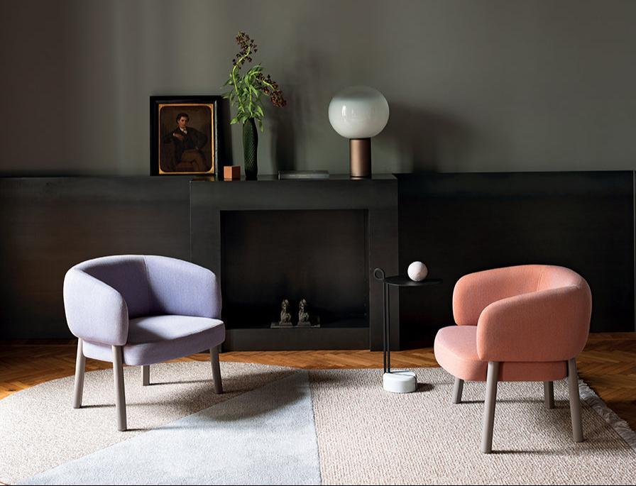 Bross Aretha Lounge Armchair - Modern Comfortable Living Room Chair for Relaxing, Reading & Entertaining - Perfect for Home, Office & Lounge Spaces