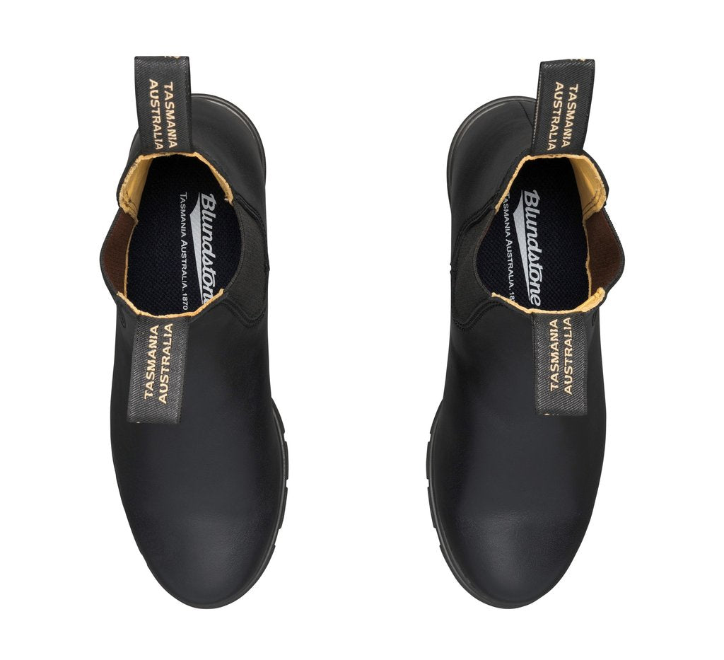 Blundstone 1671 Women's Chelsea Boots - Black Leather Ankle Boots for Women | Comfortable & Stylish for Work, Travel & Outdoor Activities