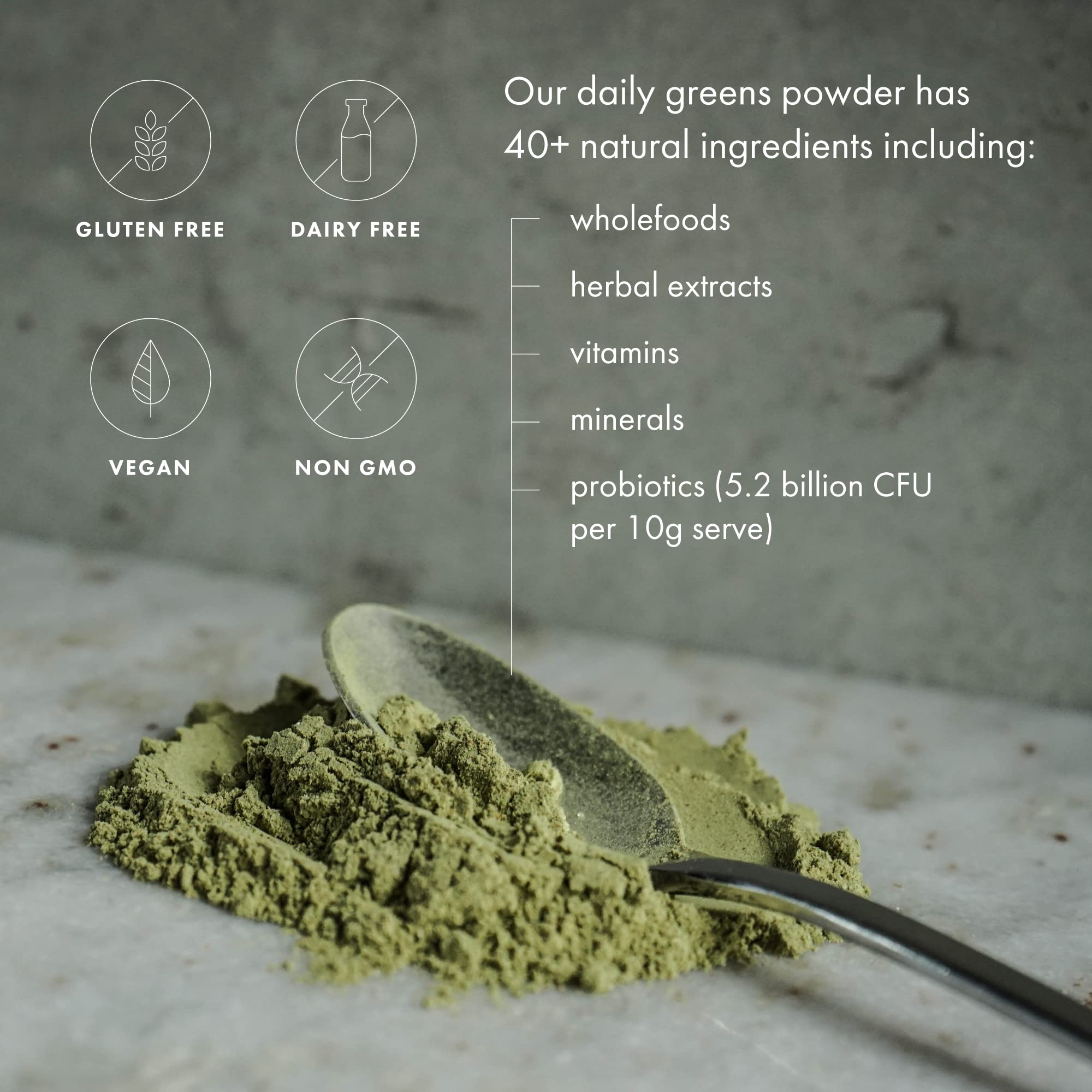 WelleCo The Super Elixir Daily Greens Powder - Vegan Probiotic Drink Mix with Whole Foods for Gut Health, Energy Boost & Immunity Support | Gluten Free Superfood Supplement for Healthy Skin, Hair & Nails (300g, Blood Orange Flavor) | Perfect for Smoothies, Wellness Shots & Daily Detox Routines