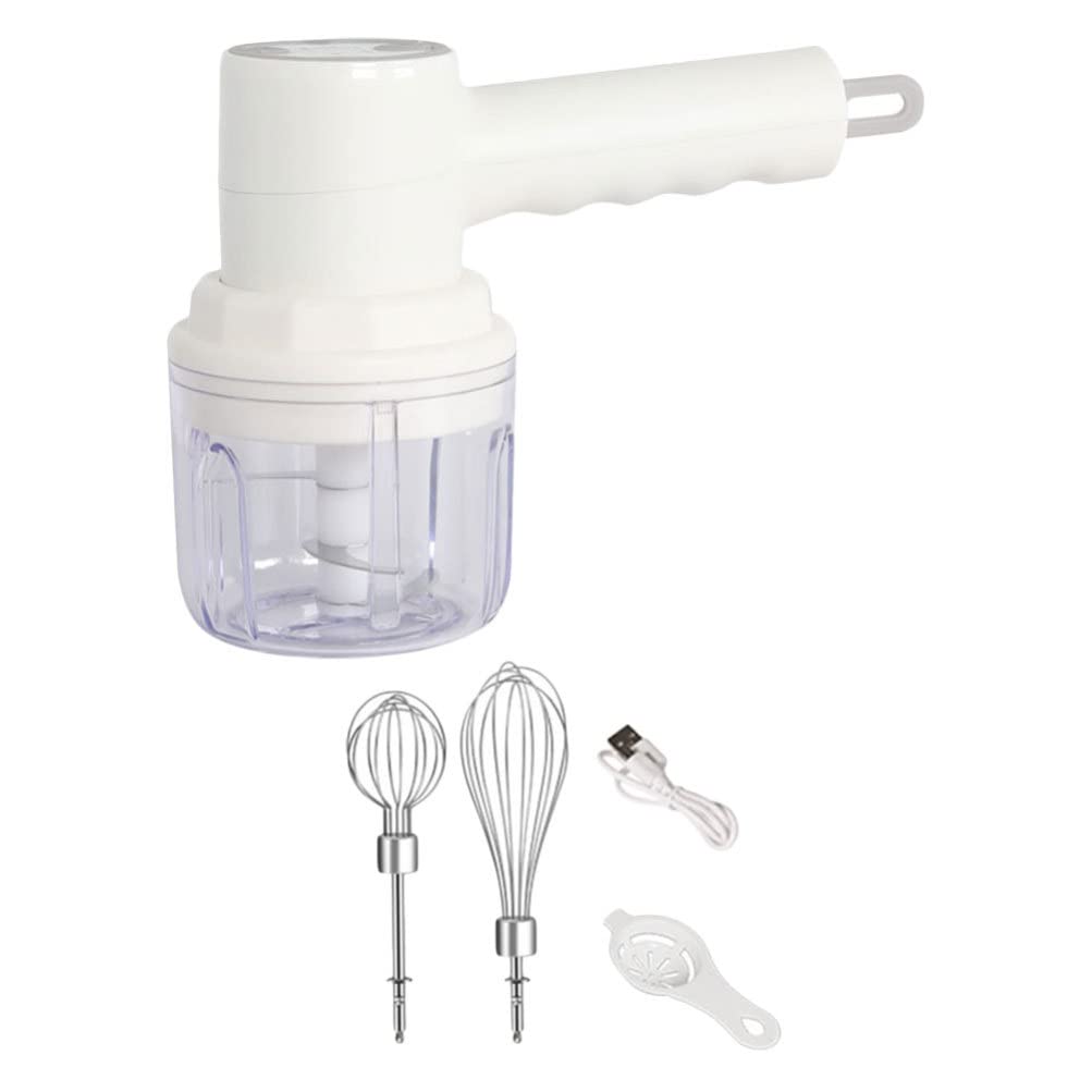 DOITOOL Mini Electric Food Processor - Garlic Chopper, Meat Grinder, Nut & Pepper Crusher - Compact Hand Mixer for Kitchen - Perfect for Chopping Garlic, Grinding Meat, and Preparing Spices