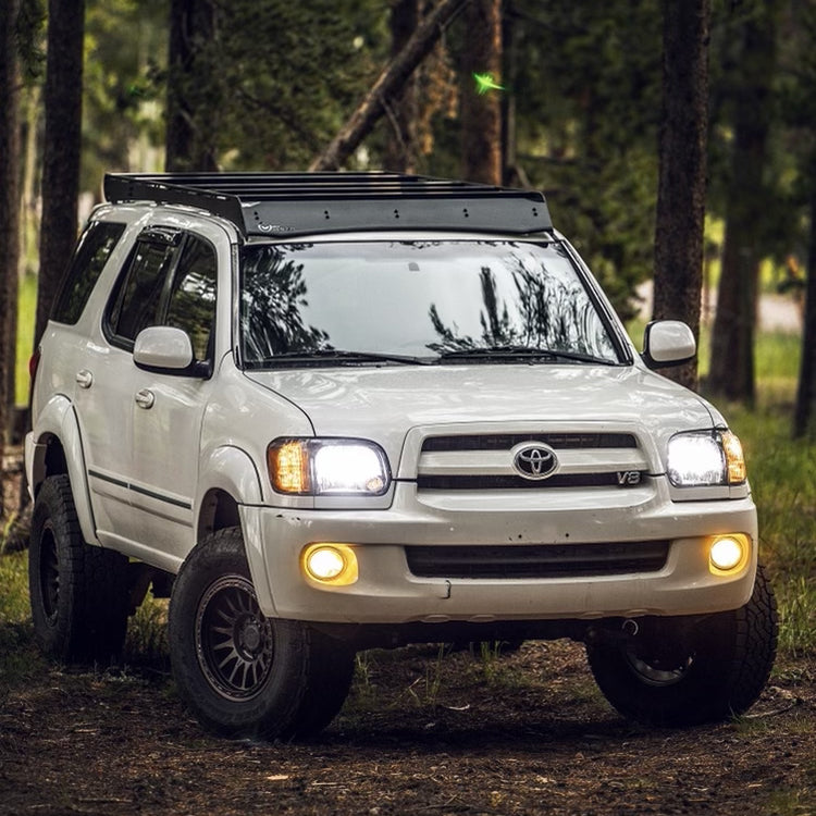 Prinsu Design Studio Roof Rack for 2001-2007 Toyota Sequoia - Heavy Duty Aluminum Alloy Rack System for Off-Road Adventures, Camping & Outdoor Gear Storage