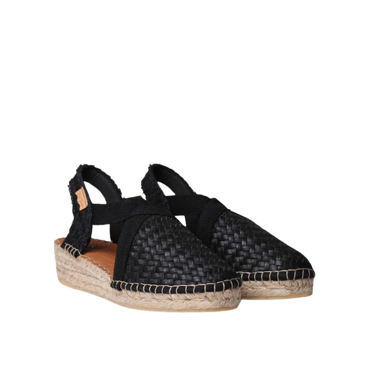 Women's Braided Leather Closed-Toe Wedge Espadrilles - Siracusa Style for Casual Outings & Summer Weddings