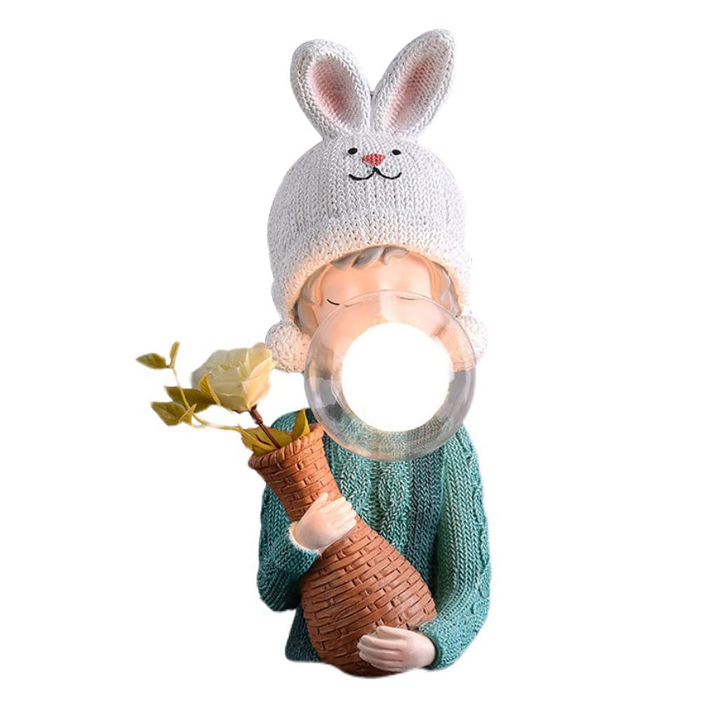 Creative Bubble Resin Table Lamp - Minimalist Desk Lamp for Girls Bedroom, Office & Nightstand - Perfect for Study, Reading & Decor