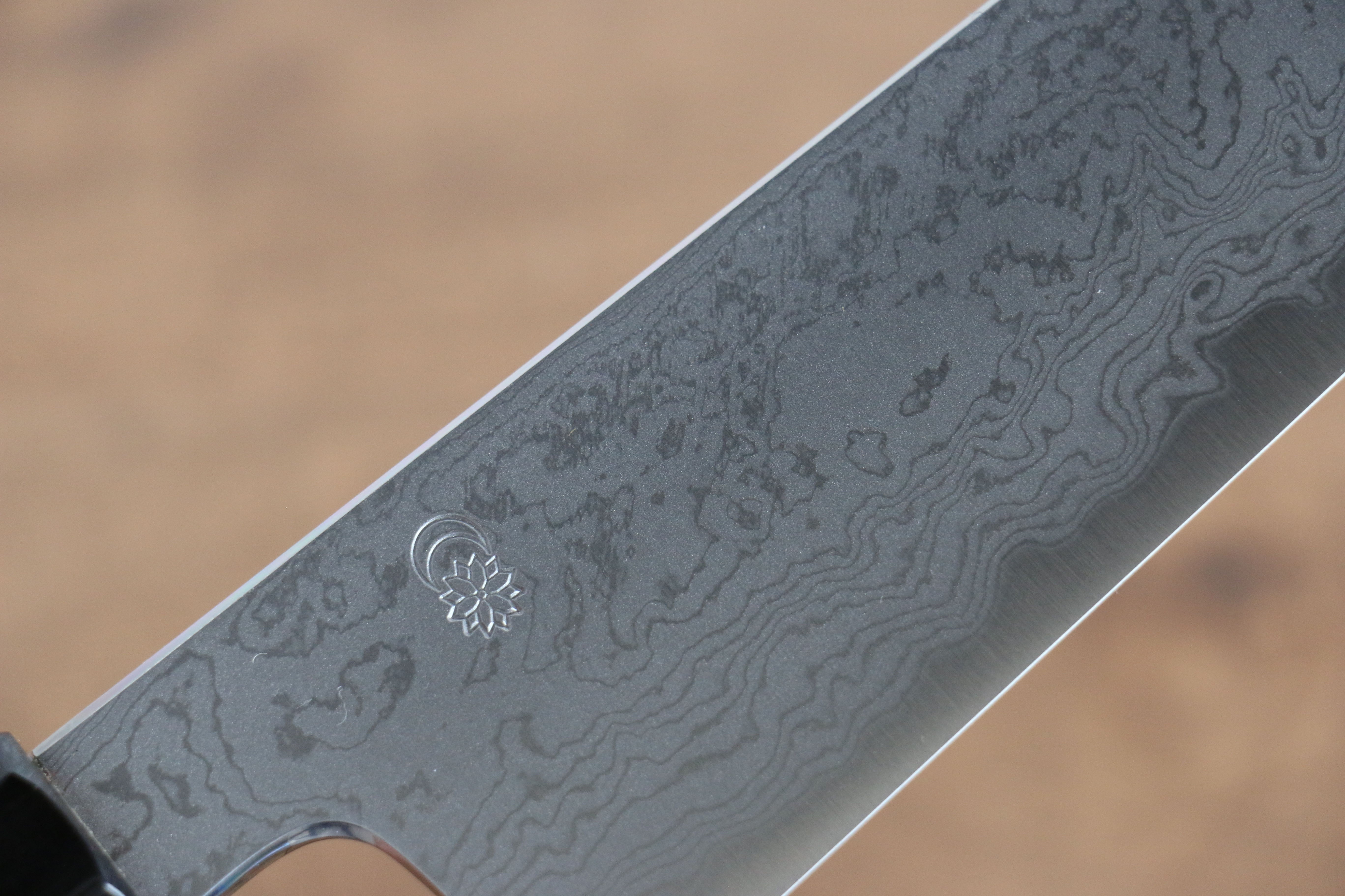 Premium Kikuzuki Blue Steel No.1 Damascus Gyuto Chef Knife 210mm - Japanese Magnolia Wood Handle - Professional Kitchen Knife for Sushi, Meat Cutting & Culinary Arts