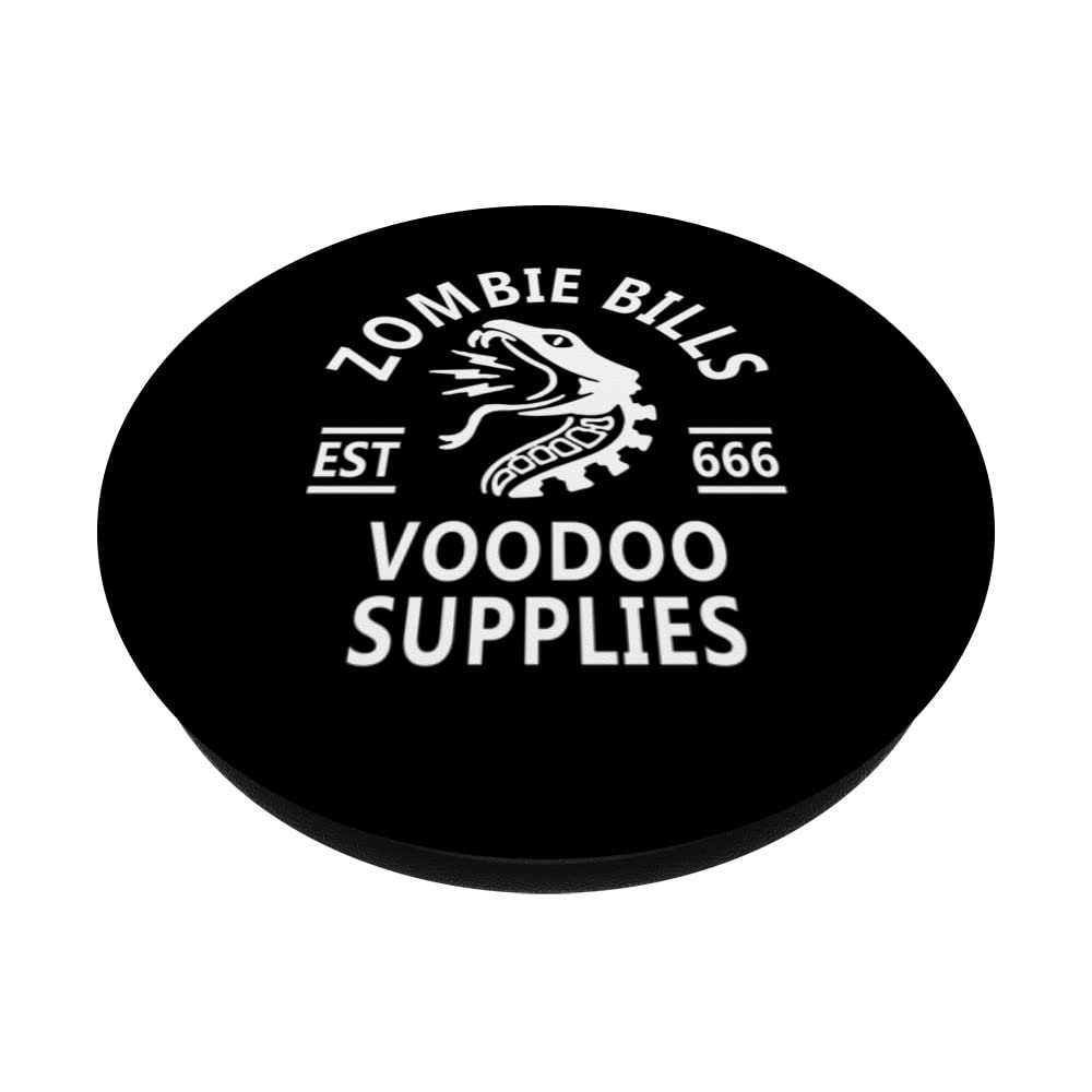 Gothic Occult Zombie Bills Voodoo Supplies - Swappable PopGrip for PopSockets | Perfect for Halloween Decorations, Witchcraft Altars & Gothic Accessories