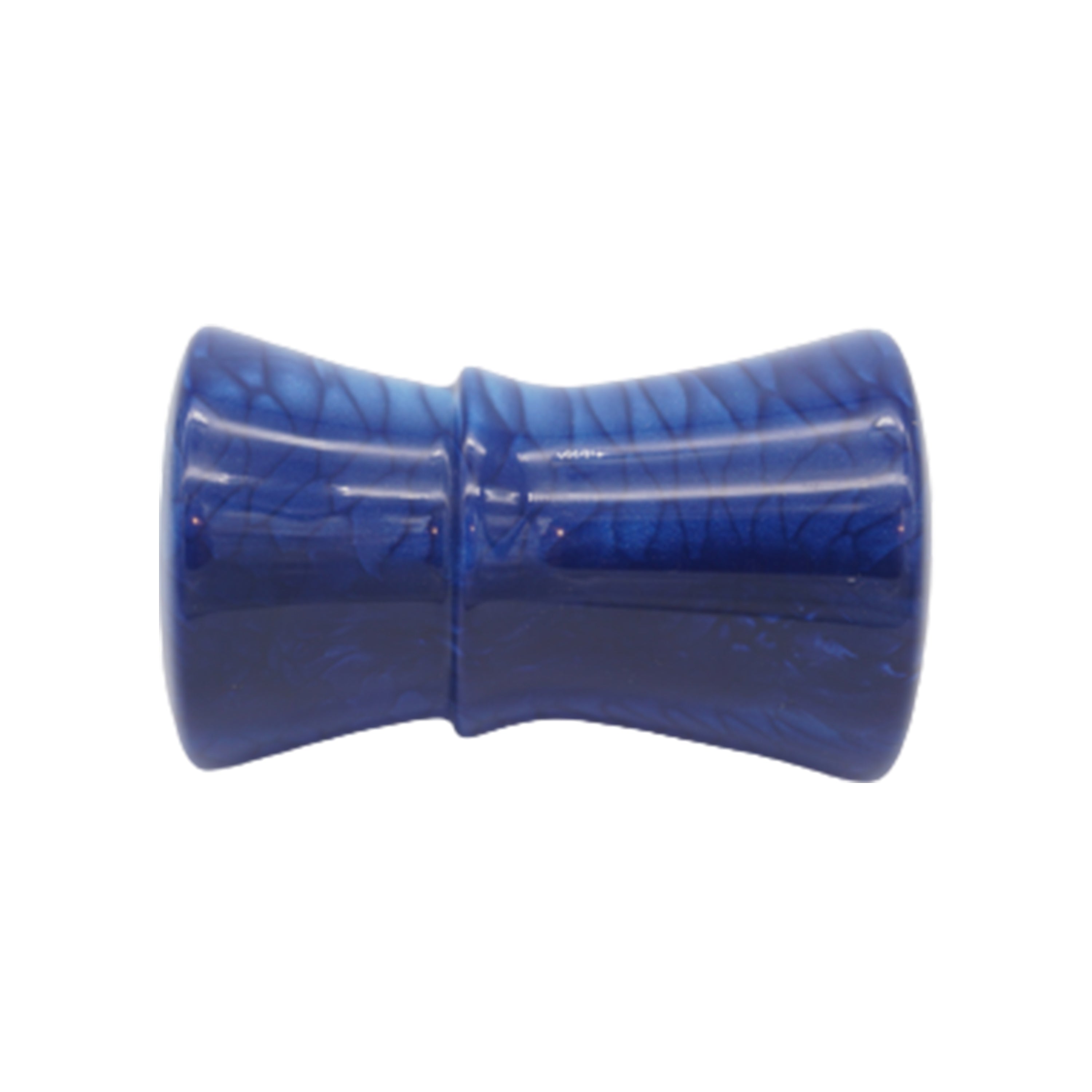 Premium Handcrafted Deep Blue Snakeskin Shaving Brush Handle - Fits 24mm & 26mm Knots - Perfect for Wet Shaving & Grooming Gifts for Men
